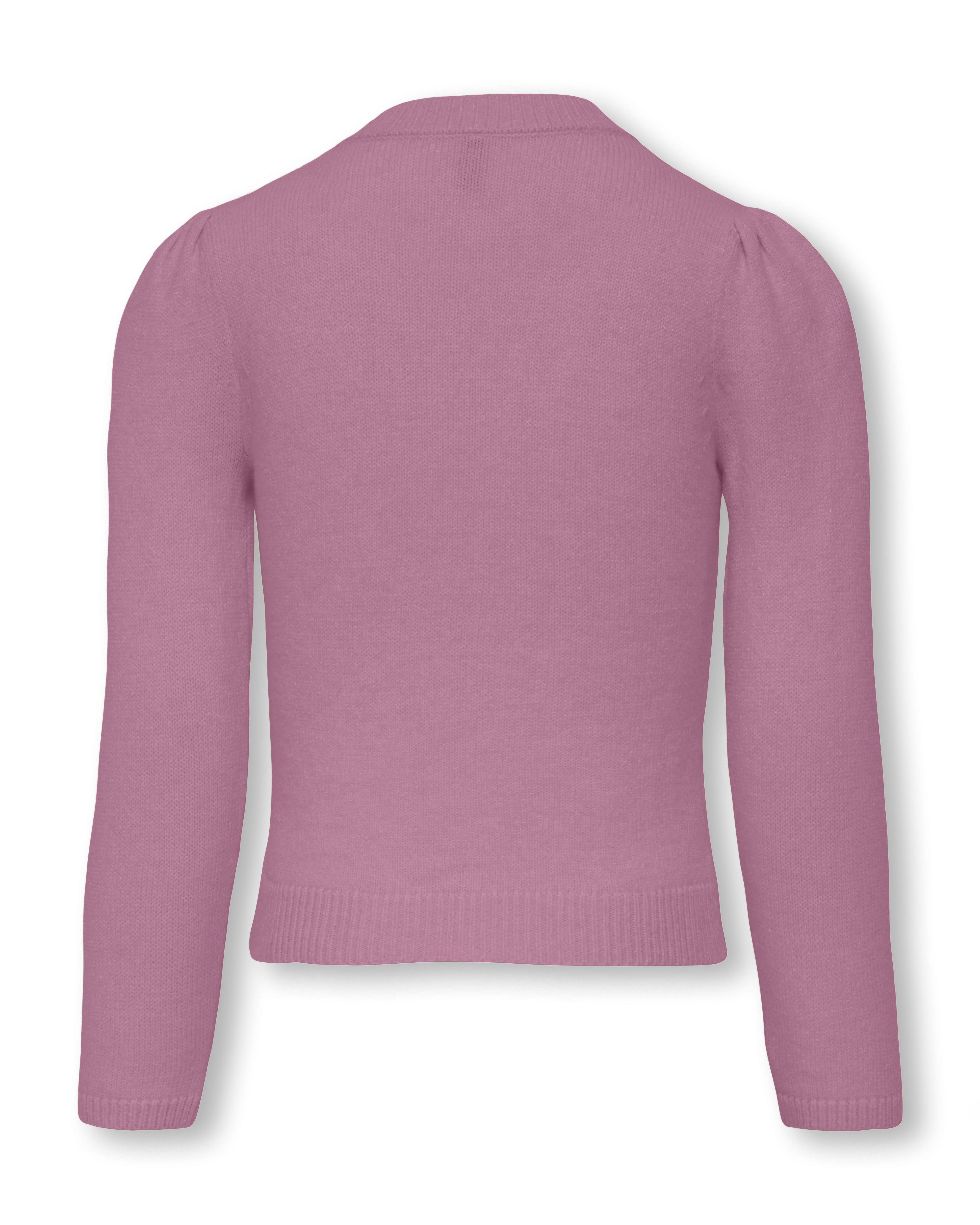 Maglia Kids Only rosa antico in misto viscosa con maniche a sbuffo image