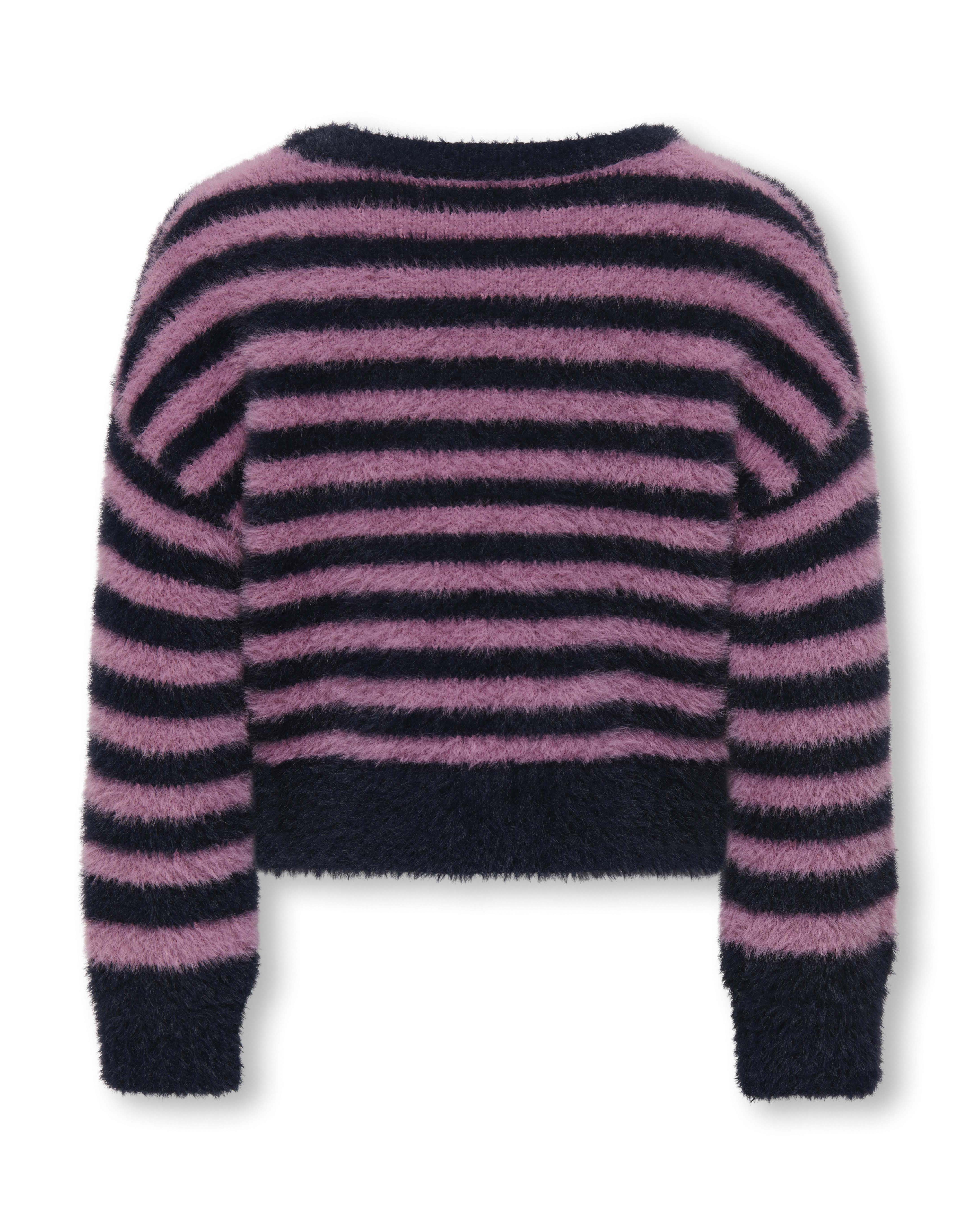 Maglioncino Kids Only pelosetto a righe blu e rosa image