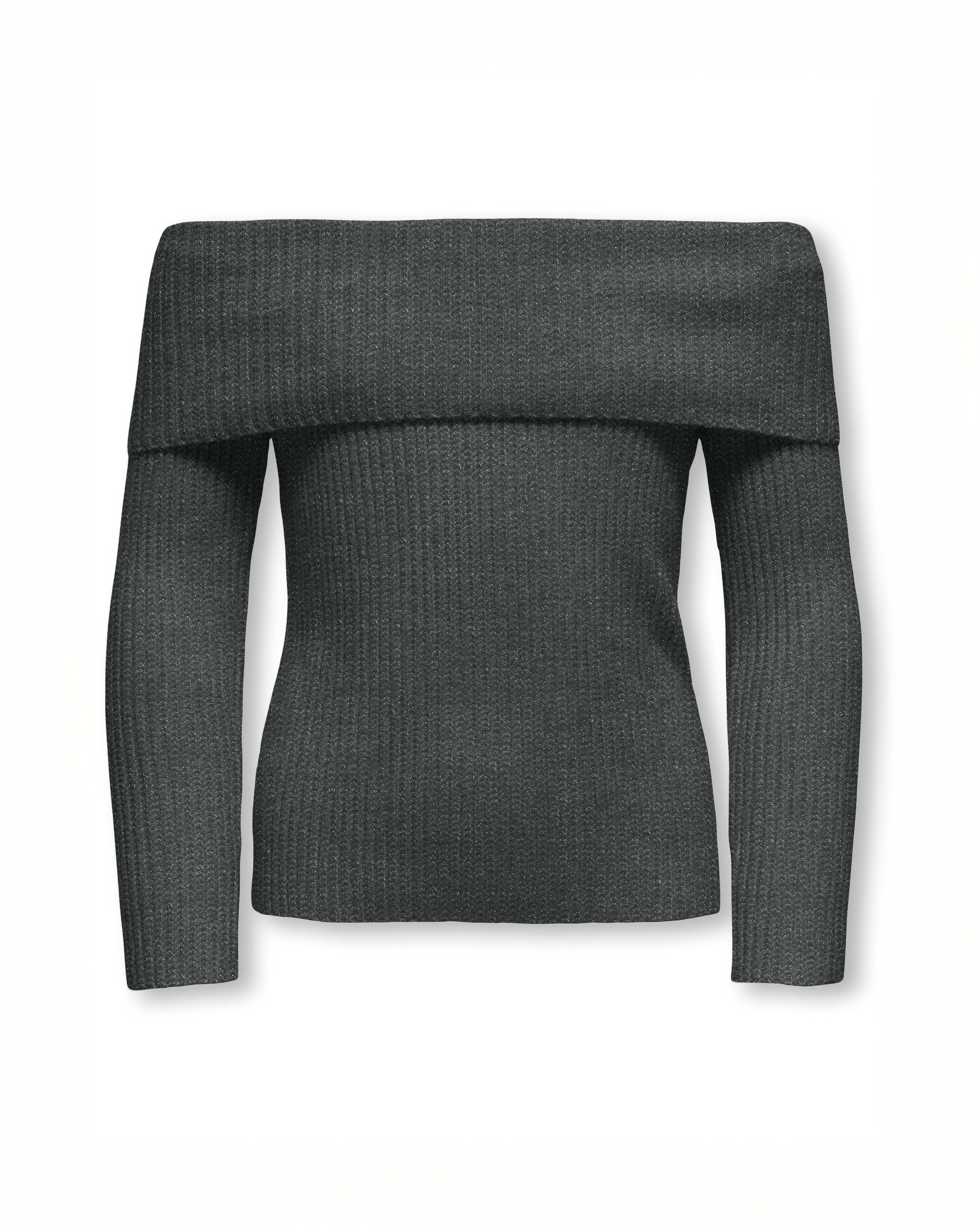 Maglia Kids Only grigia antracite con spalle scoperte