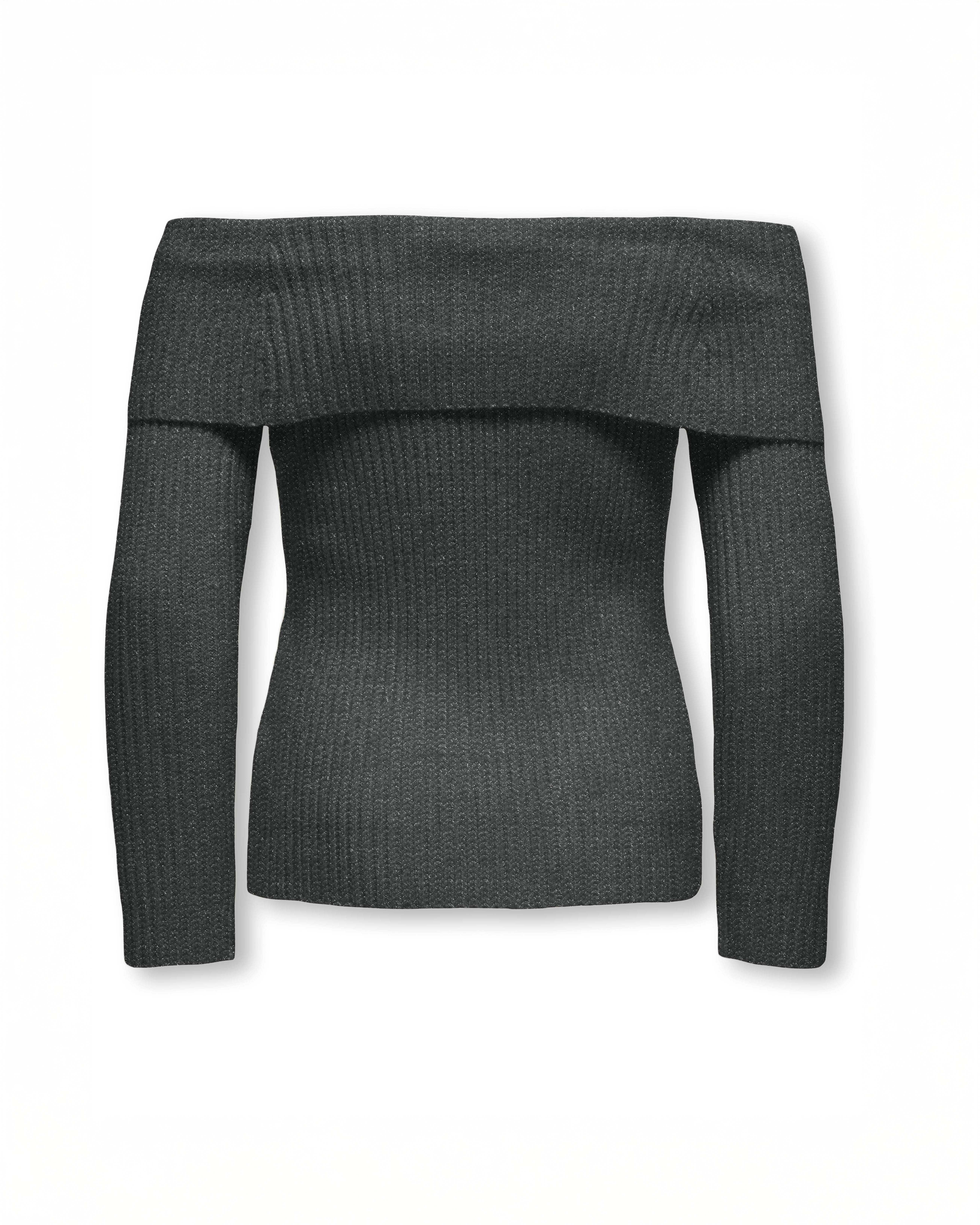 Maglia Kids Only grigia antracite con spalle scoperte image