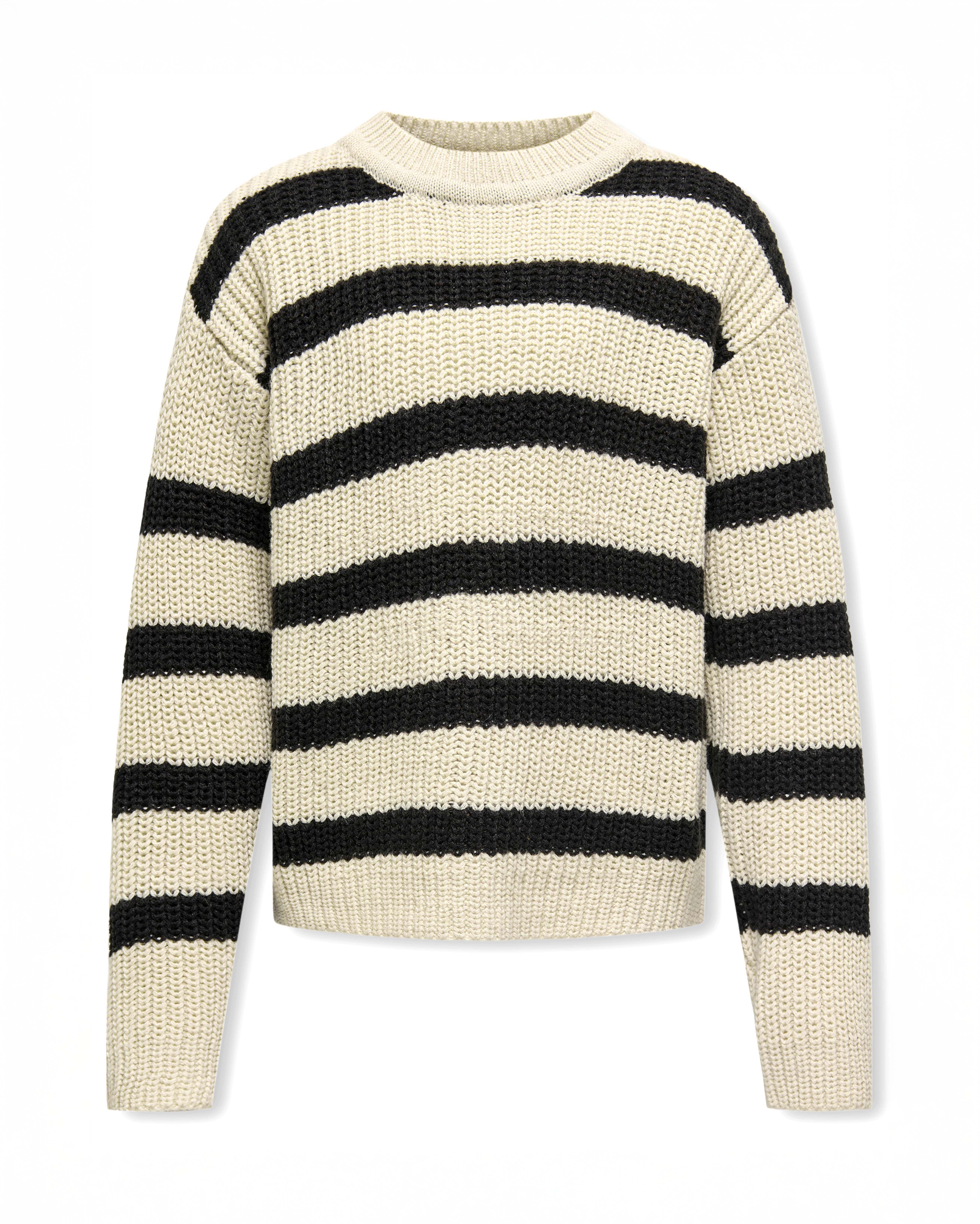 Maglioncino Kids Only tricot a righe avorio e blu