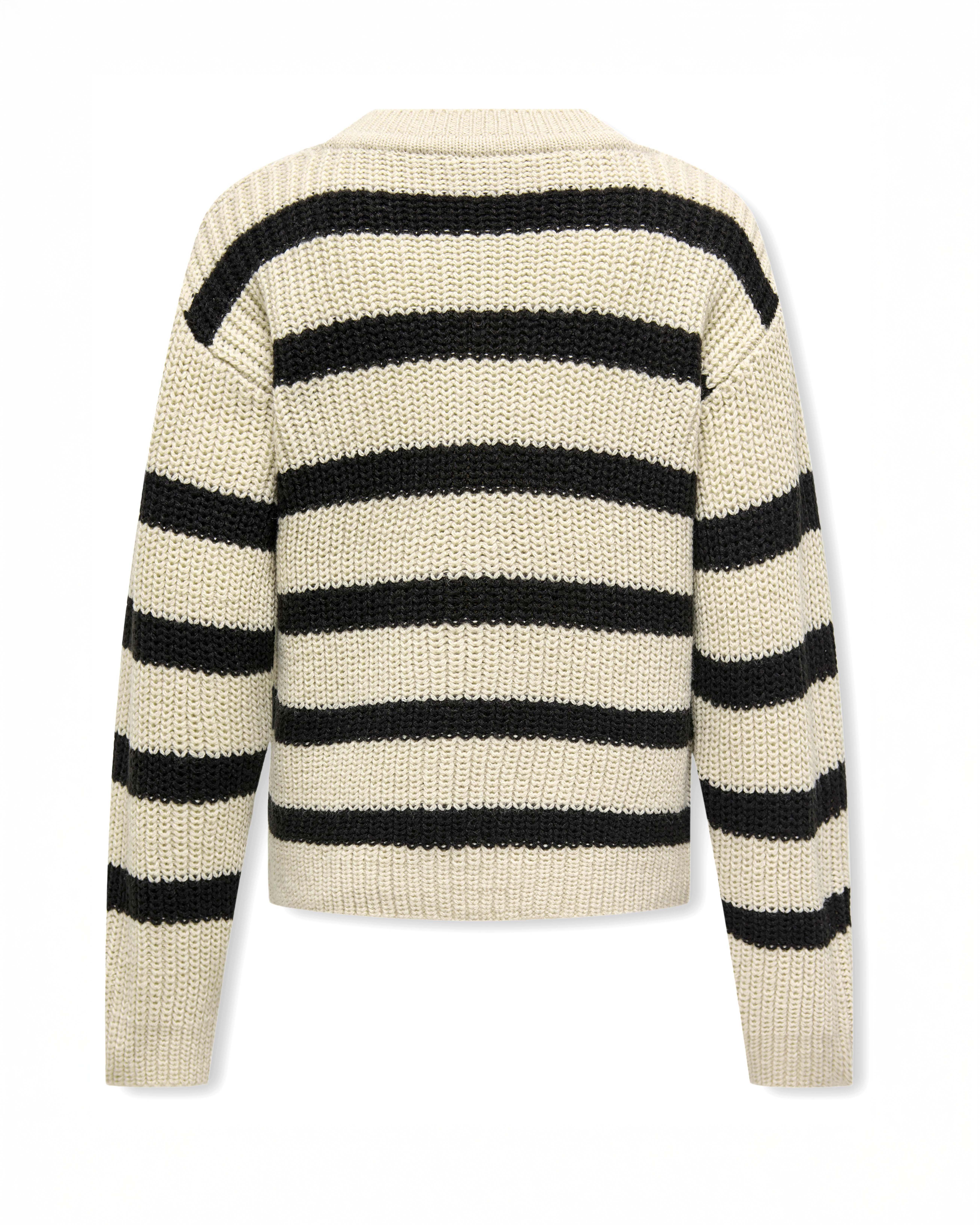 Maglioncino Kids Only tricot a righe avorio e blu image