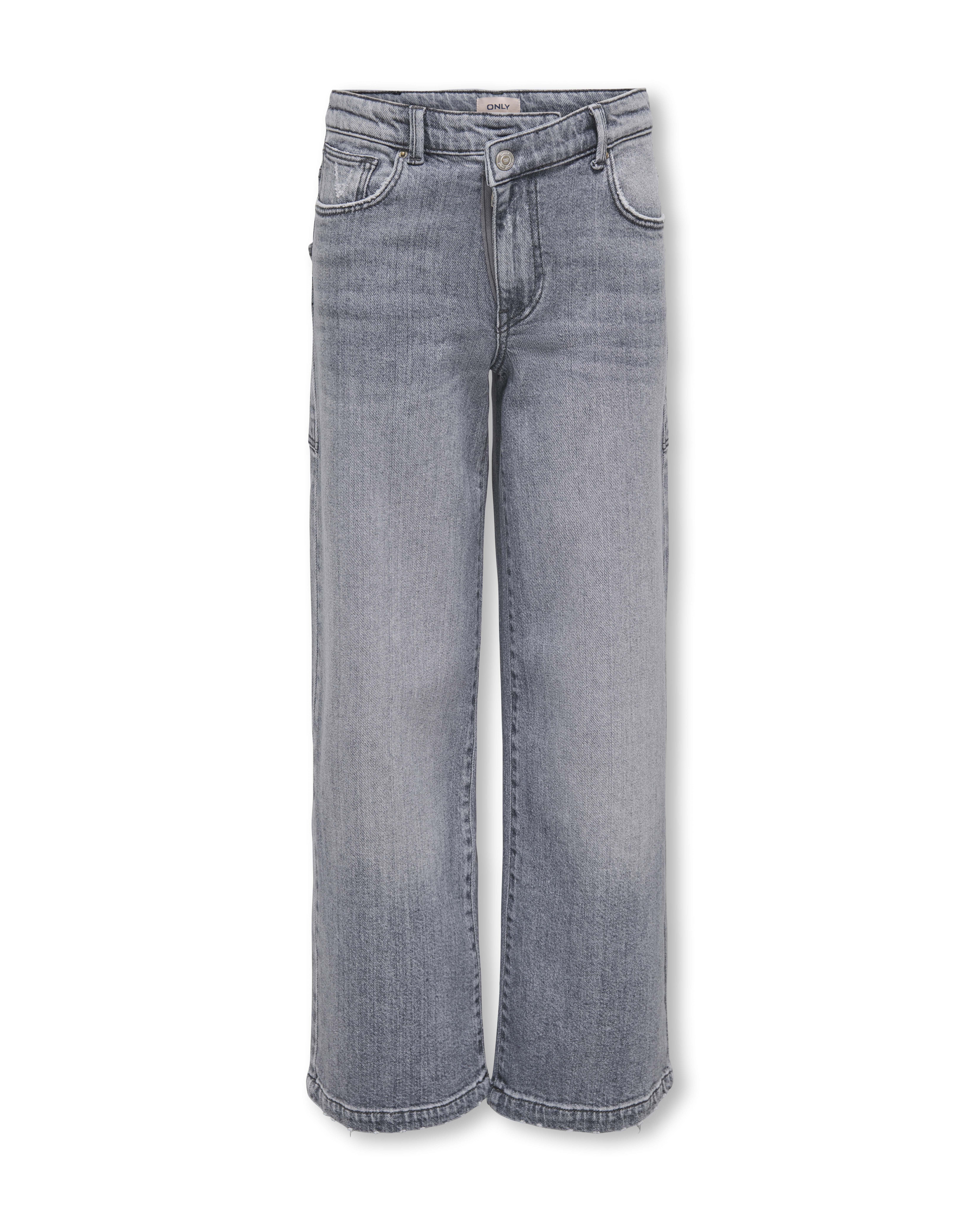 Jeans wide leg Kids Only grigio con maxi tasche