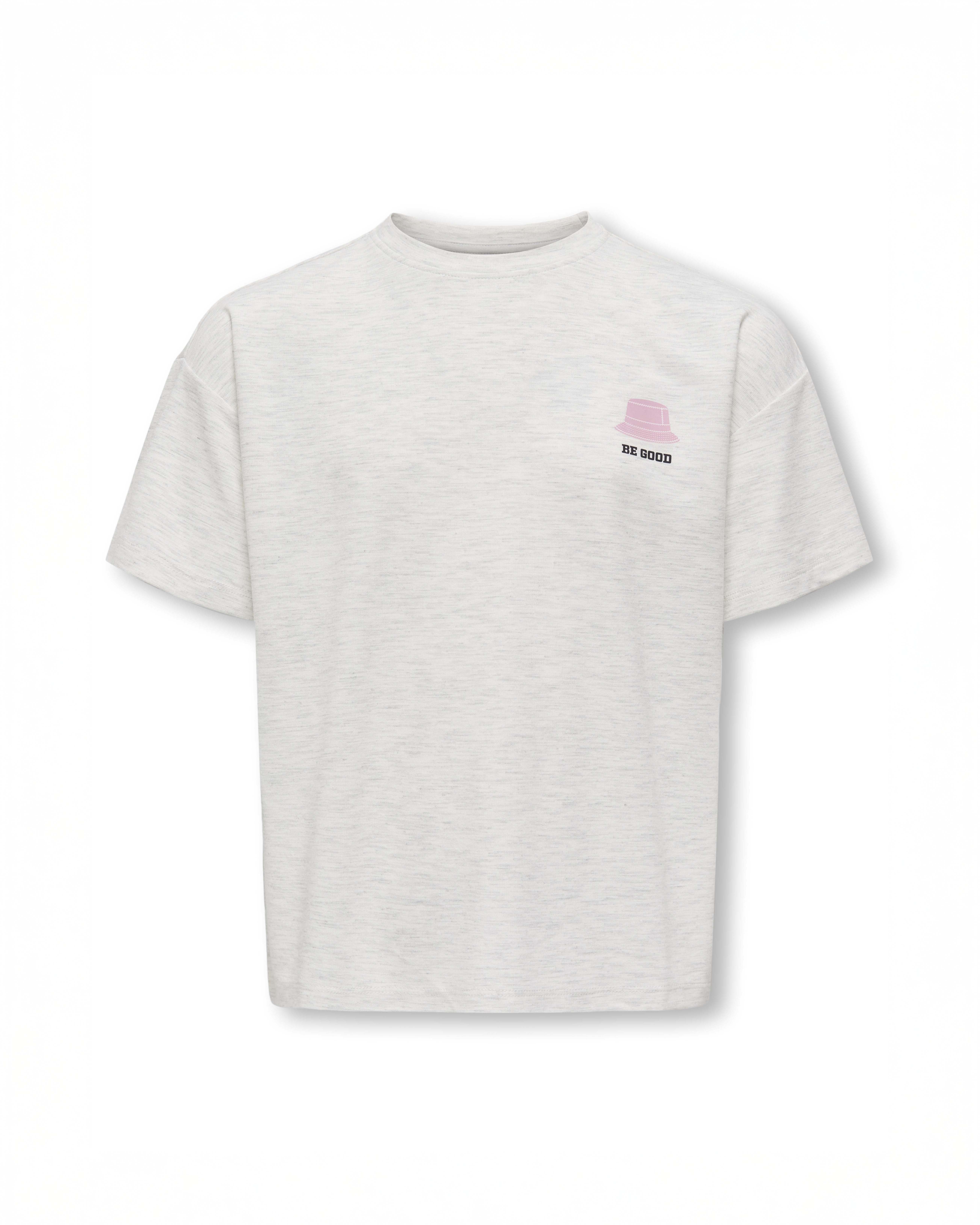 T-shirt Kids Only grigio melange con orsetto College Bear