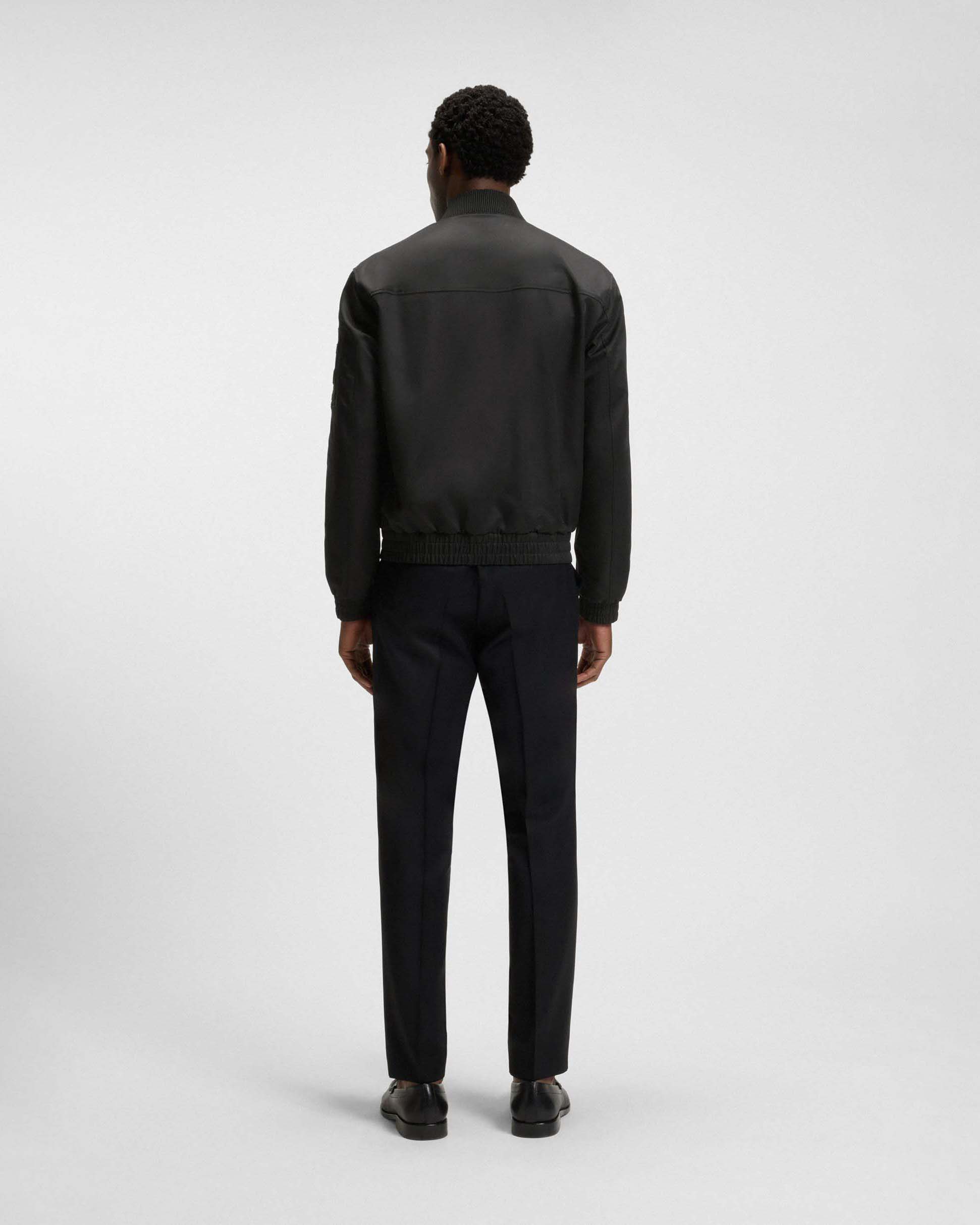 Giacca bomber Boss nera idrorepellente