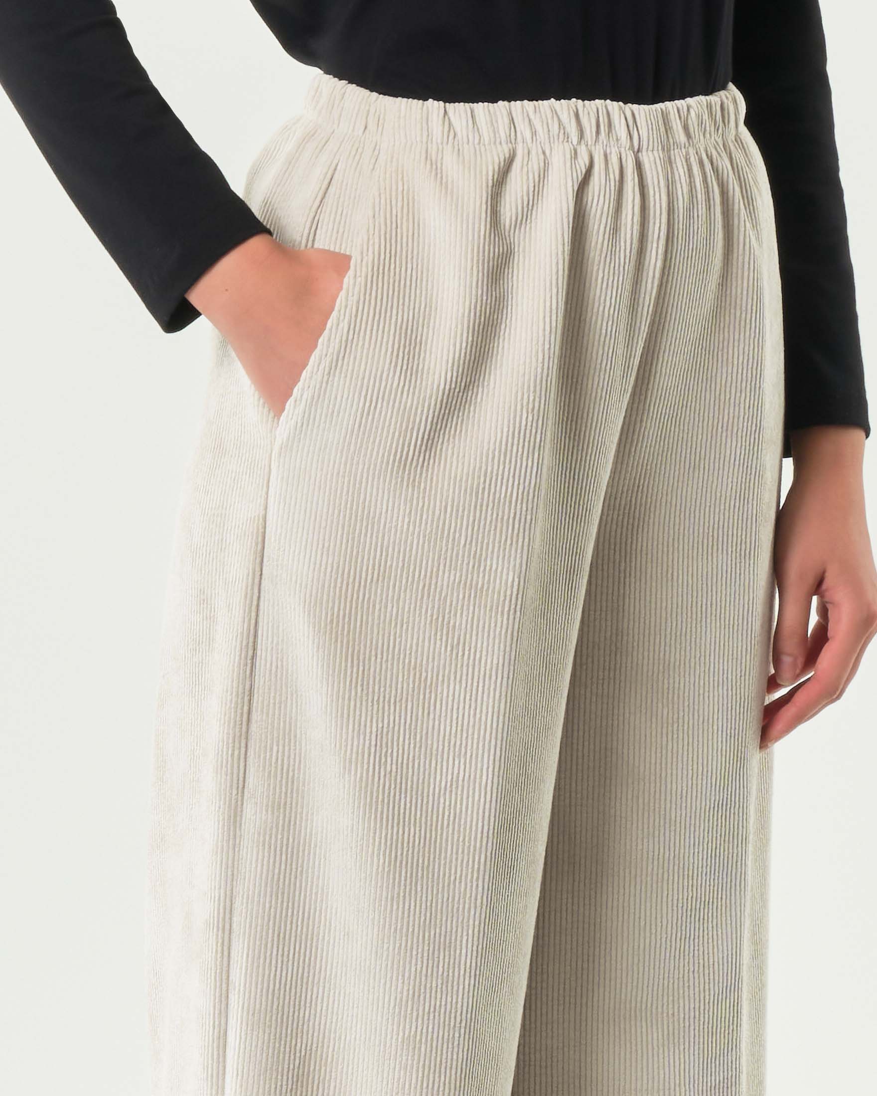 Pantaloni Larghi Uomo In Velluto A Coste Floerns – Gamba Larga, Elastico In Vita, Tasche, Morbidi E Traspiranti (Tabella Taglie Dalla XS Alla XXL)