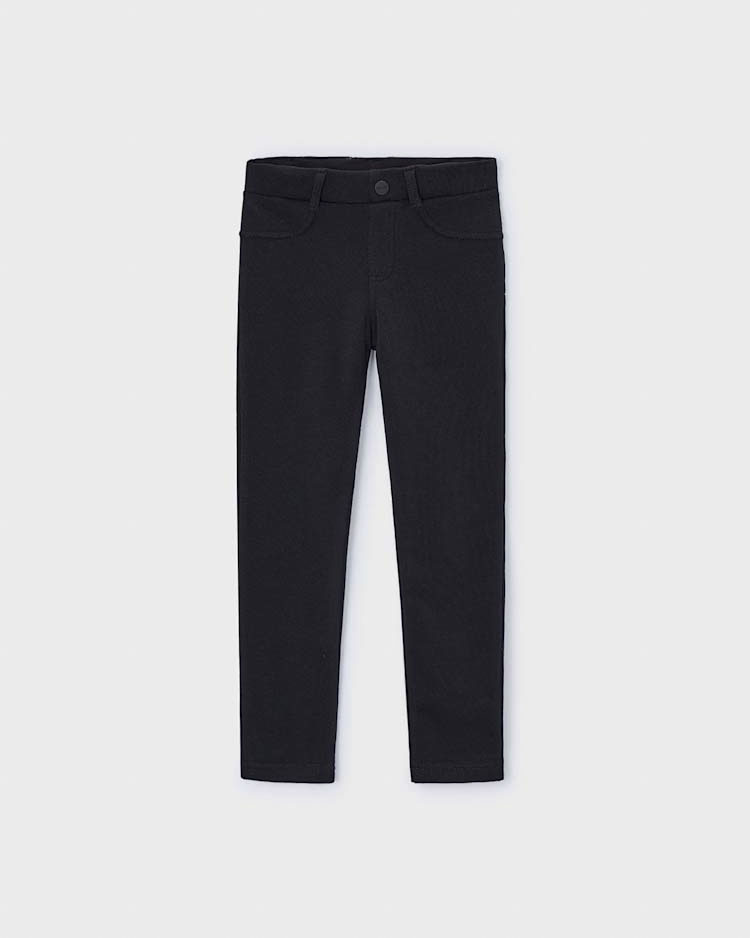 Jeggins Mayoral nero in cotone stretch