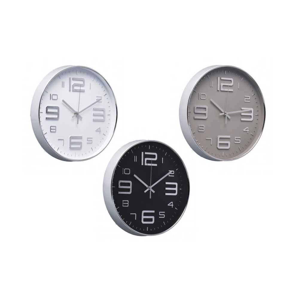 Ad Trend Orologio Da Parete In Plastica Diametri 30 Cm Colori Assortiti