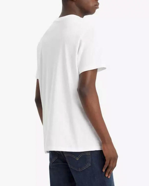 T-shirt mezza manica Levi's bianca con stampa logo batwing camouflage image