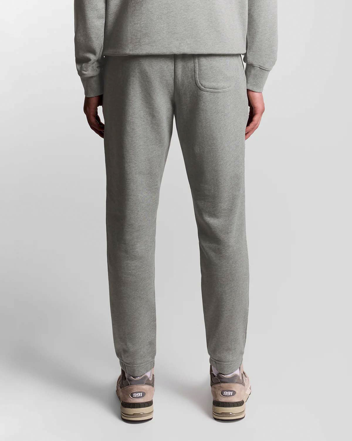Jogger Lyle & Scott grigio in felpa di puro cotone