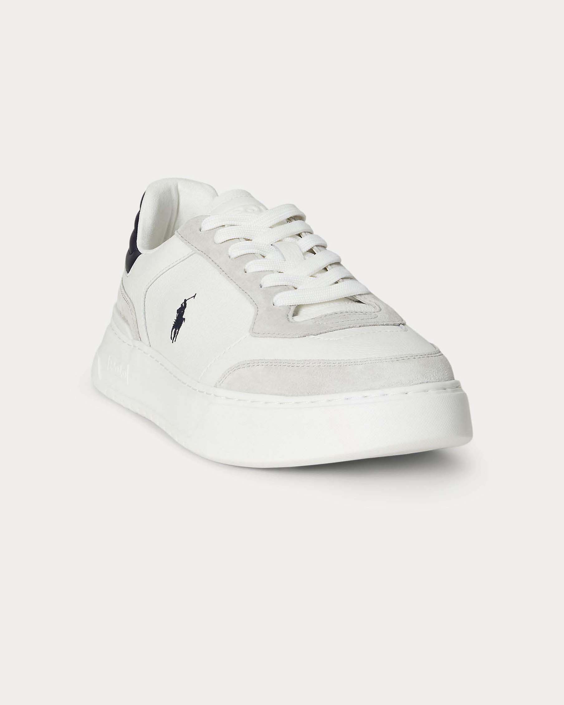 Sneakers Polo Ralph Lauren RLite Sport bianche in pelle e suede image