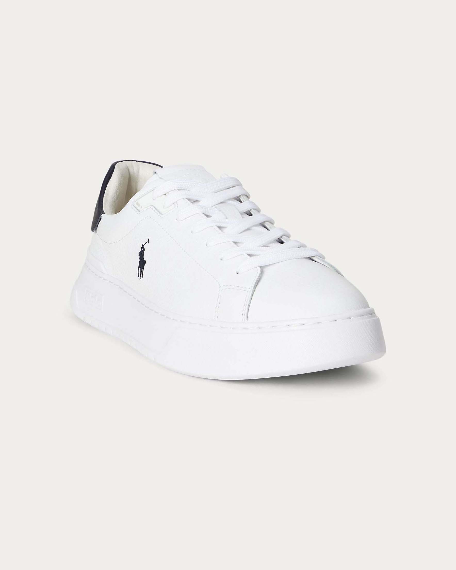 Sneakers Polo Ralph Lauren RLite Court bianche in pelle martellata image