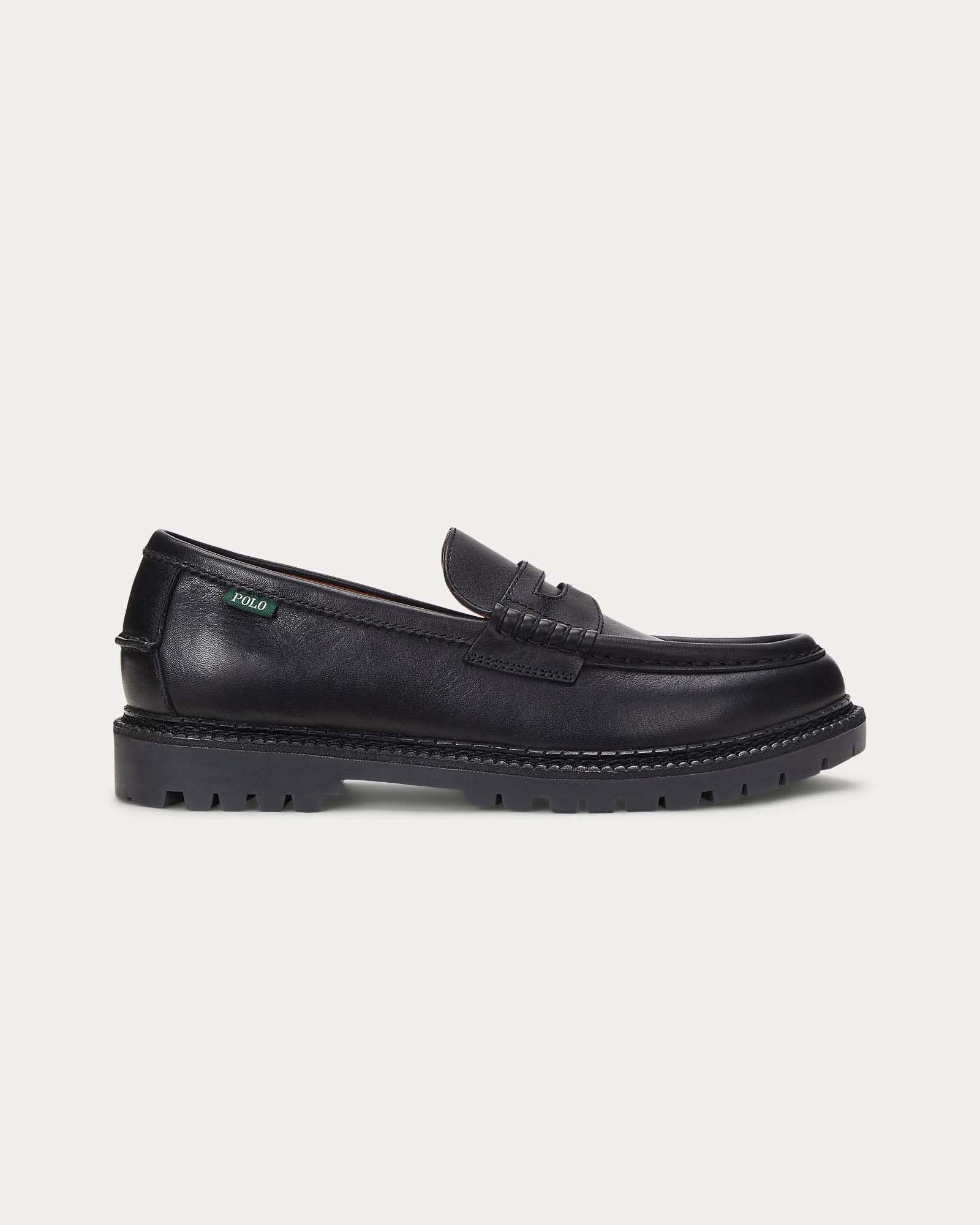 Mocassino Polo Penny loafer Jett nero in pelle