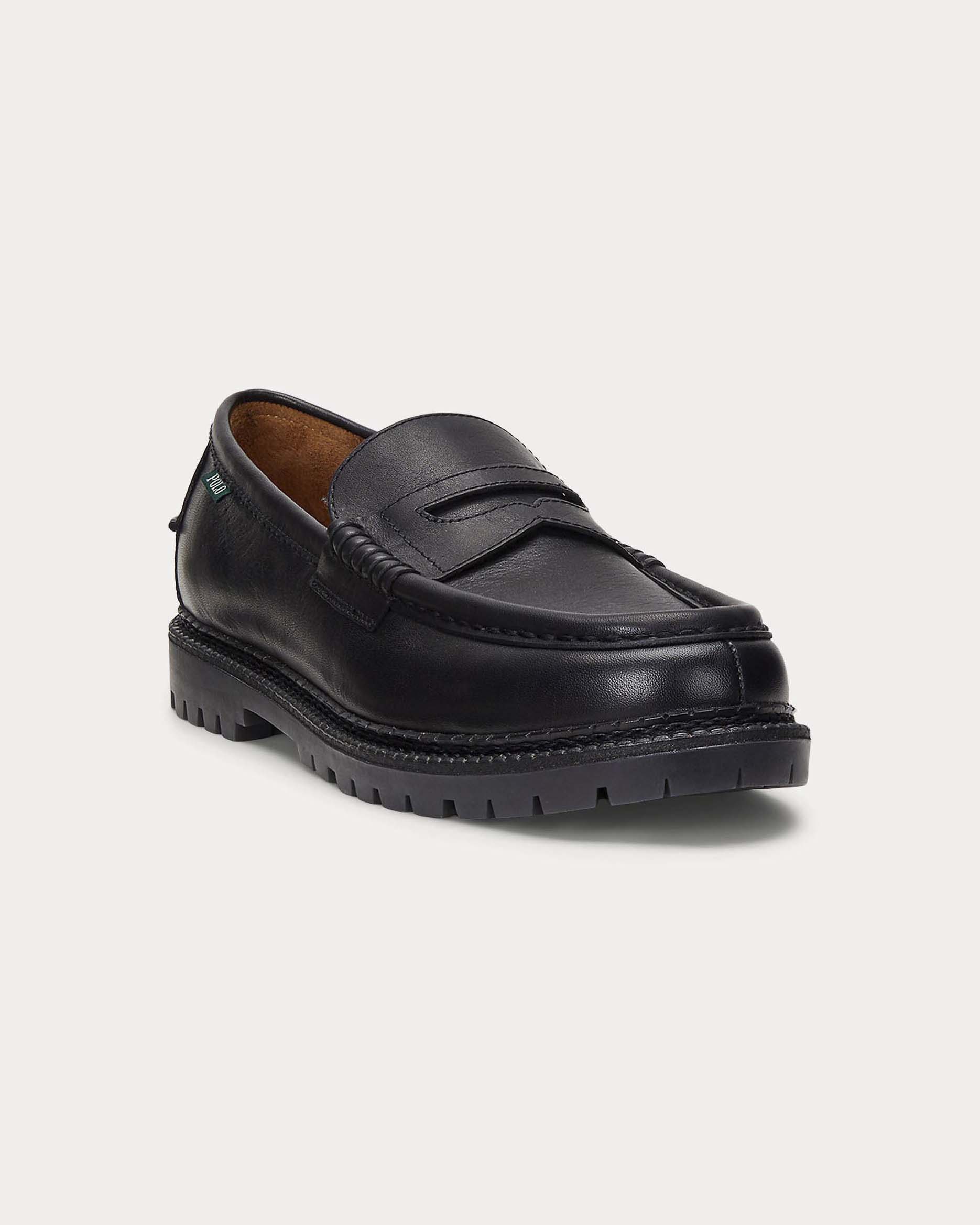 Mocassino Polo Ralph Lauren Penny loafer Jett nero in pelle image
