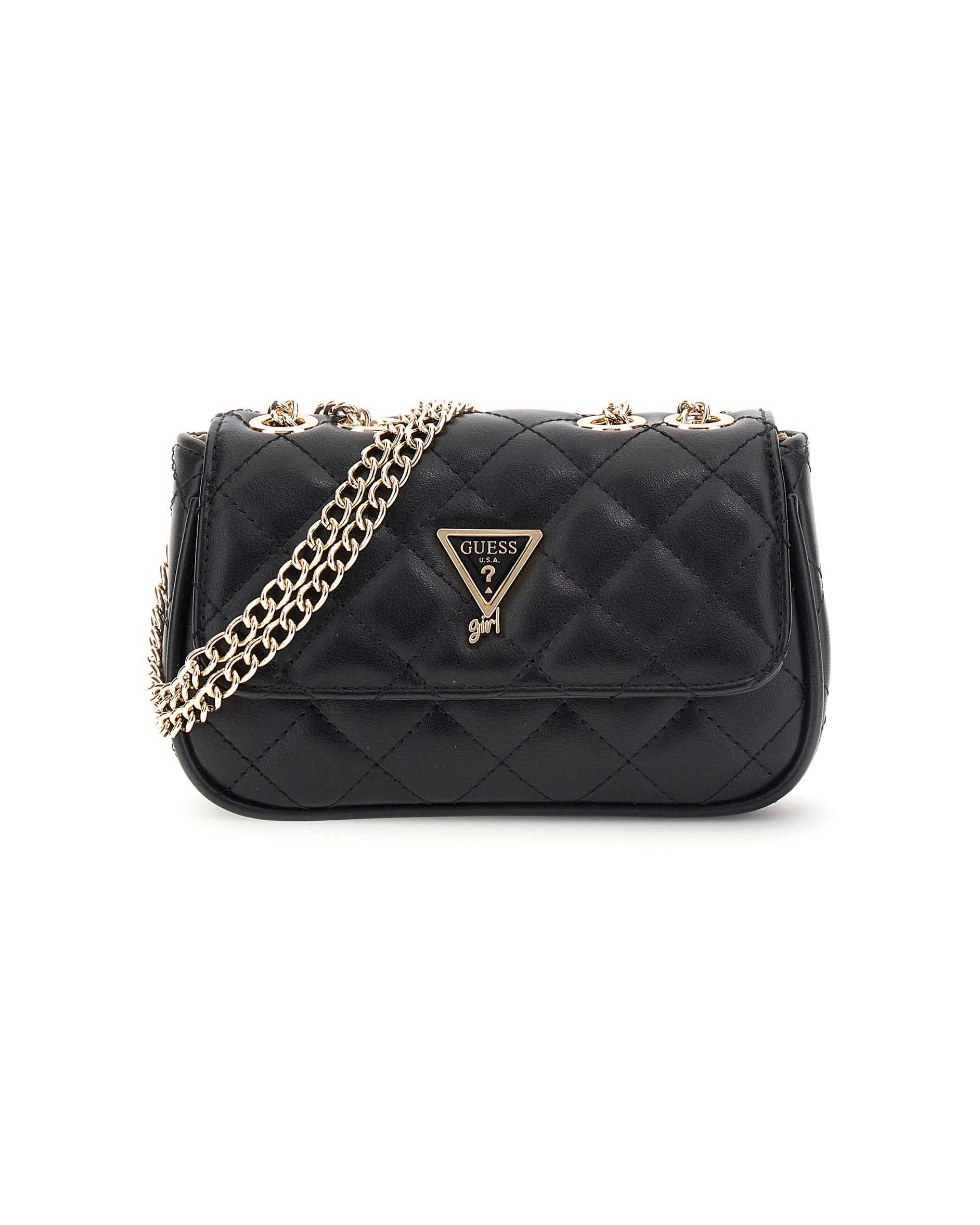 Borsa a tracolla Guess nera in ecopelle trapuntata