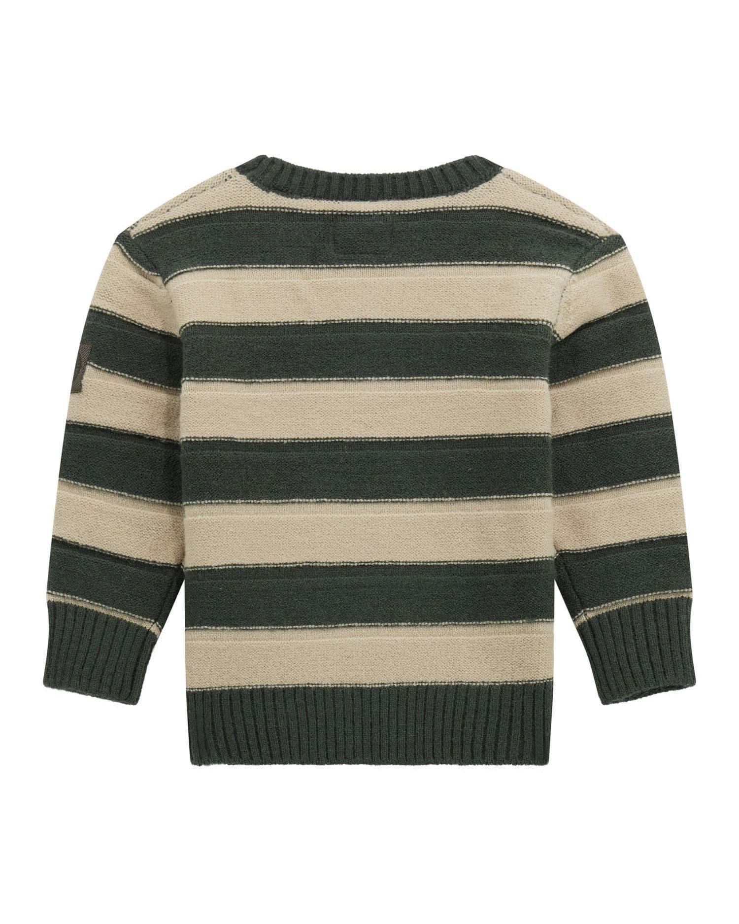 Maglioncino Guess a righe verdi e beige image