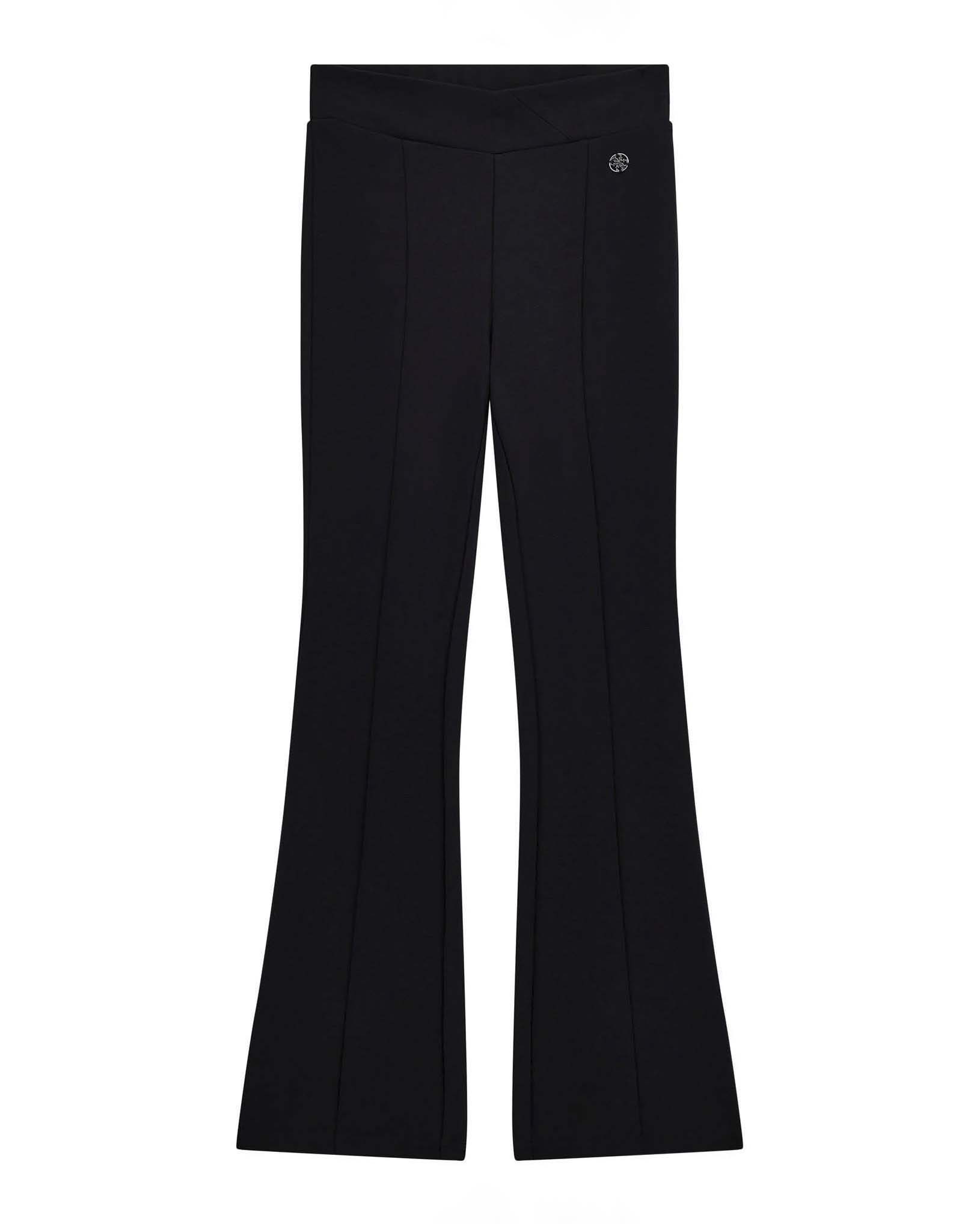 Leggins flare Guess nero in misto viscosa stretch