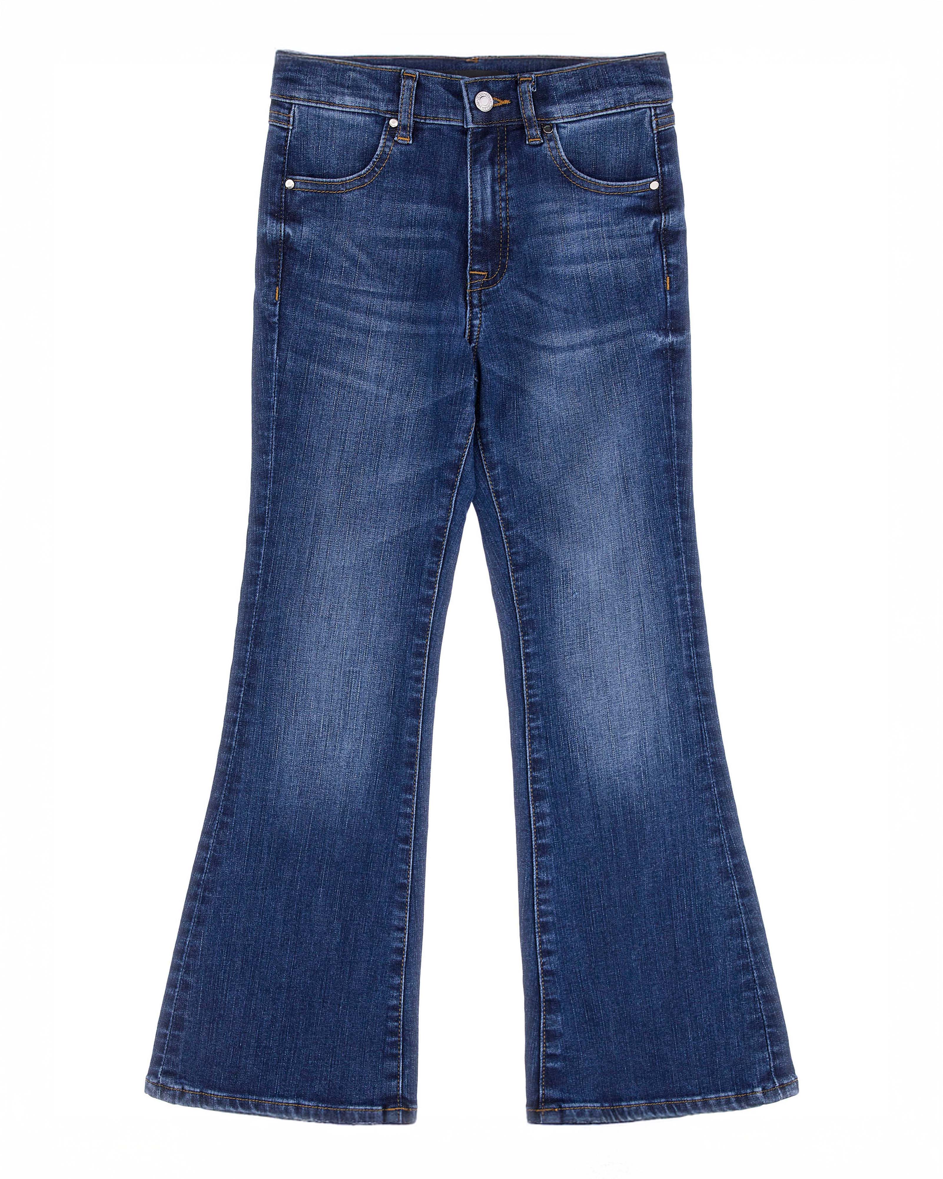 Jeans flare Guess lavaggio scuro stone washed in cotone stretch