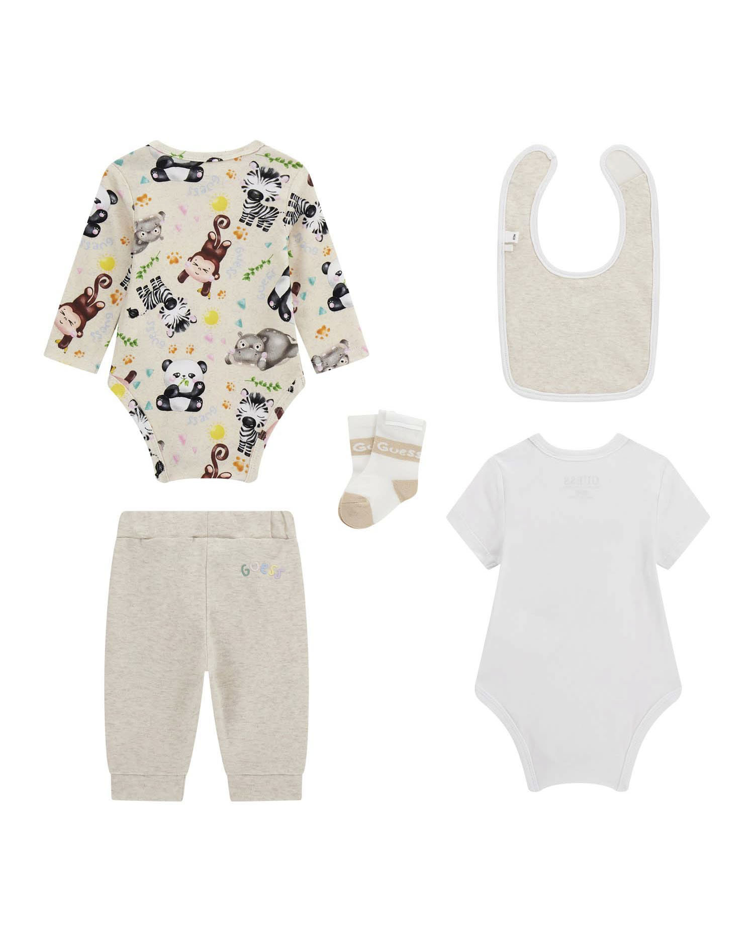 Set Guess cinque pezzi tema animaliin puro cotone image
