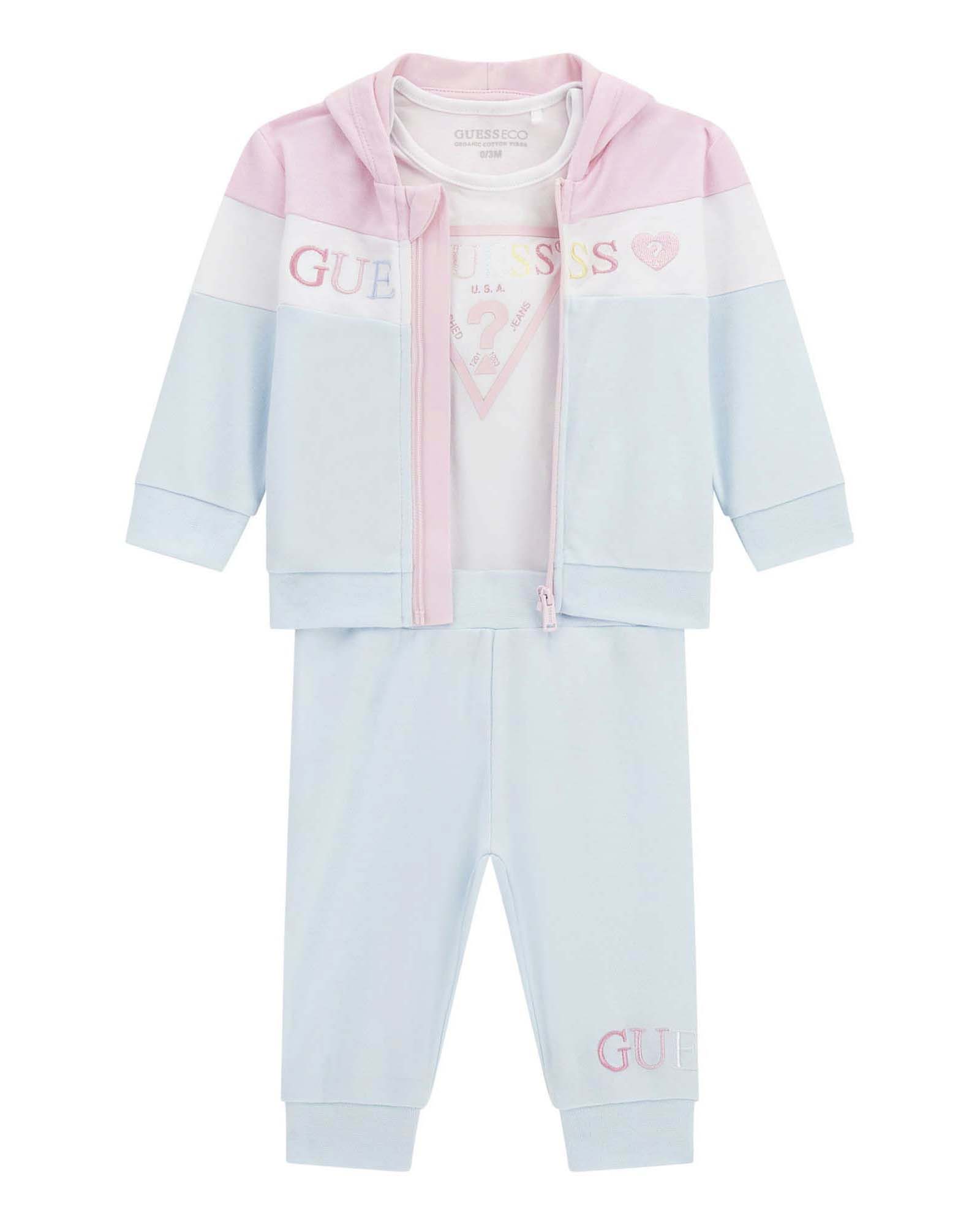 Tuta Guess con body in puro cotone multicolor