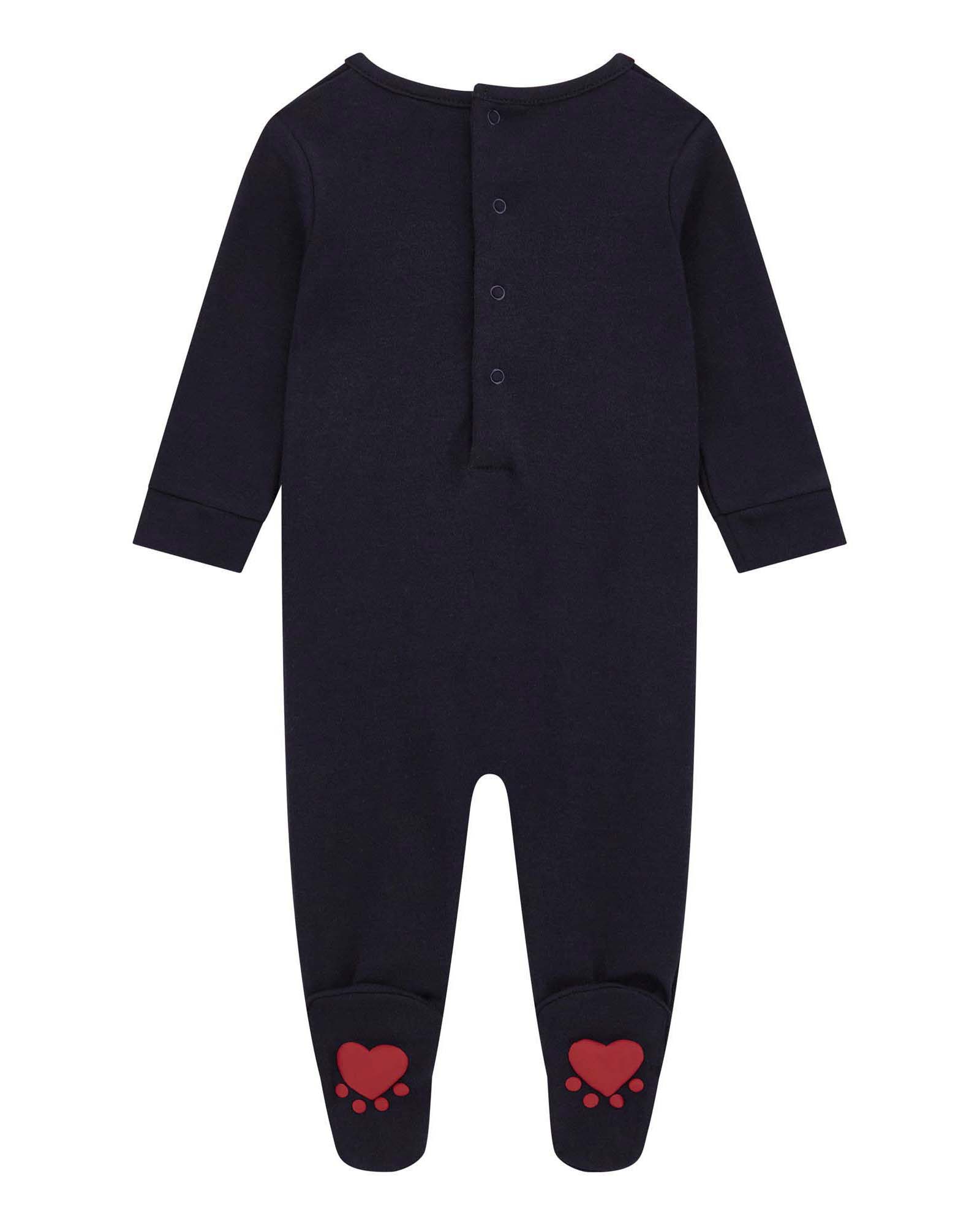 Tutina Guess blu in puro cotone con orsetto image