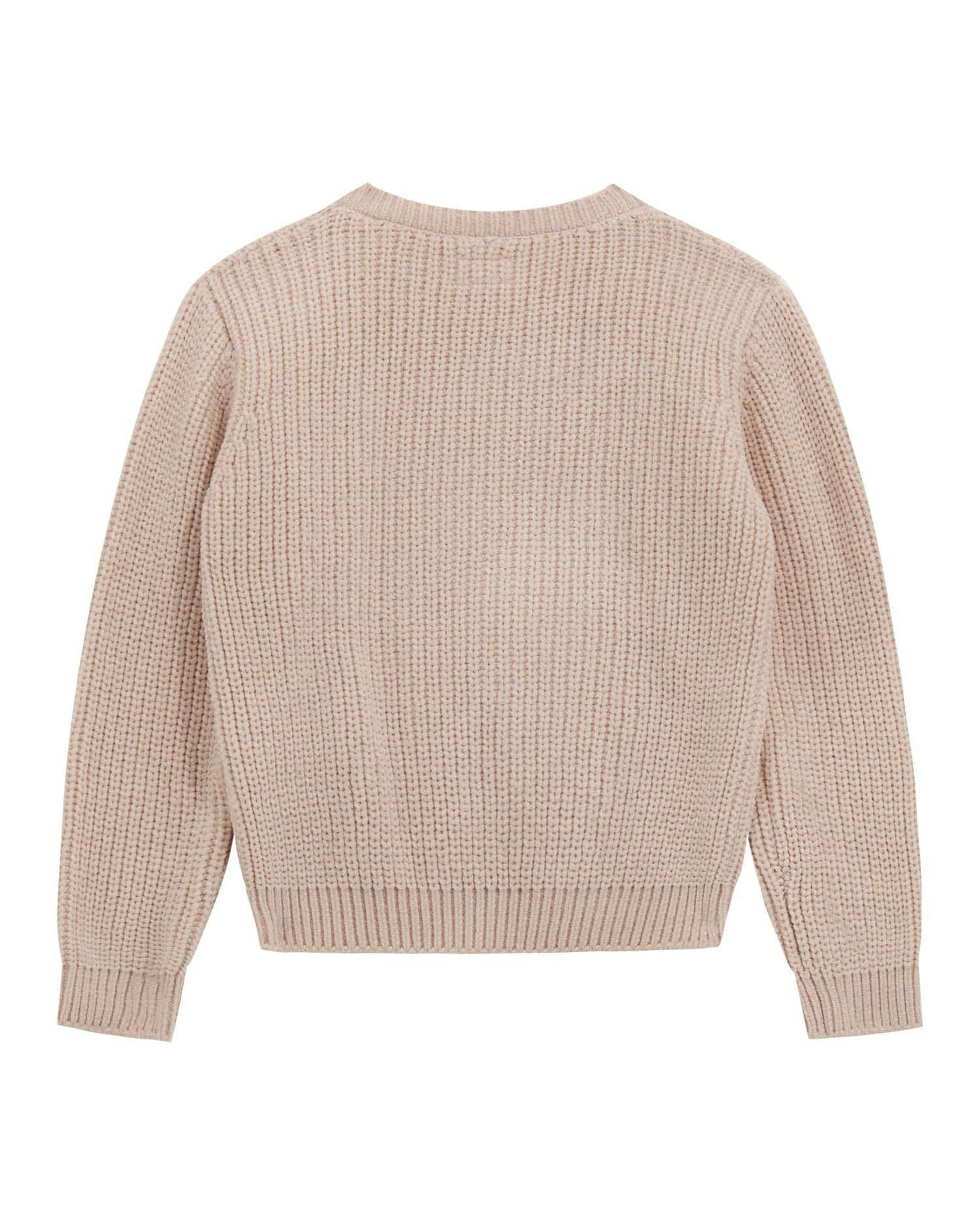 Maglione Guess in ciniglia rosa tricot image