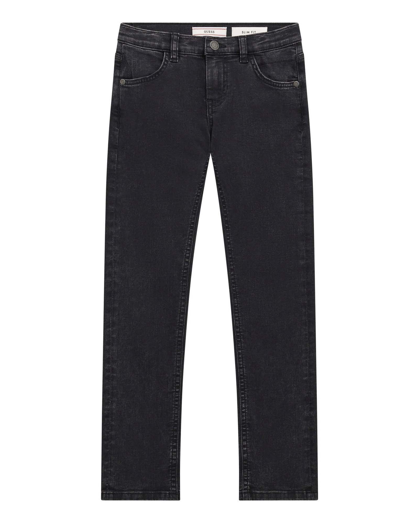 Jeans slim fit in cotone stretch nero