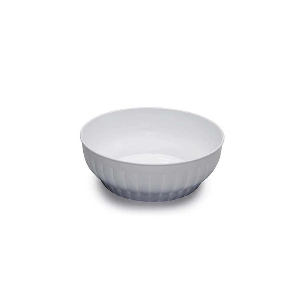 Stefanplast Insalatiera Costolata In Plastica Diametro 22 Cm Colore Bianco