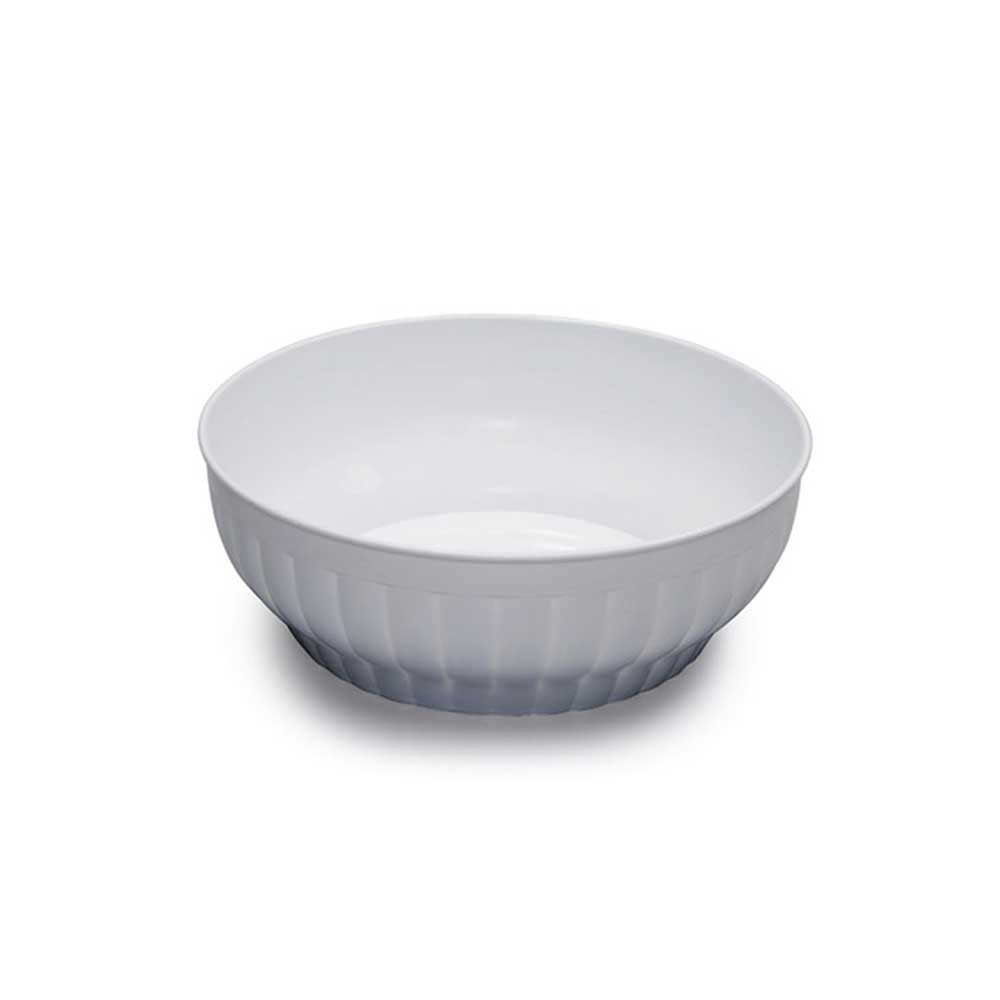Stefanplast Insalatiera Costolata In Plastica Diametro 30 Cm Colore Bianco