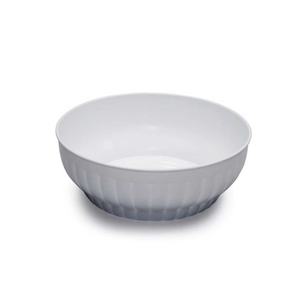 Stefanplast Insalatiera Costolata In Plastica Diametro 32 Cm Colore Bianco