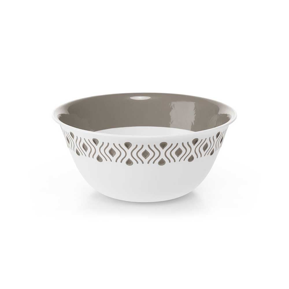 Stefanplast Ciotola Tosca In Plastica Diametro 29 Cm Colore Bianco E Tortora
