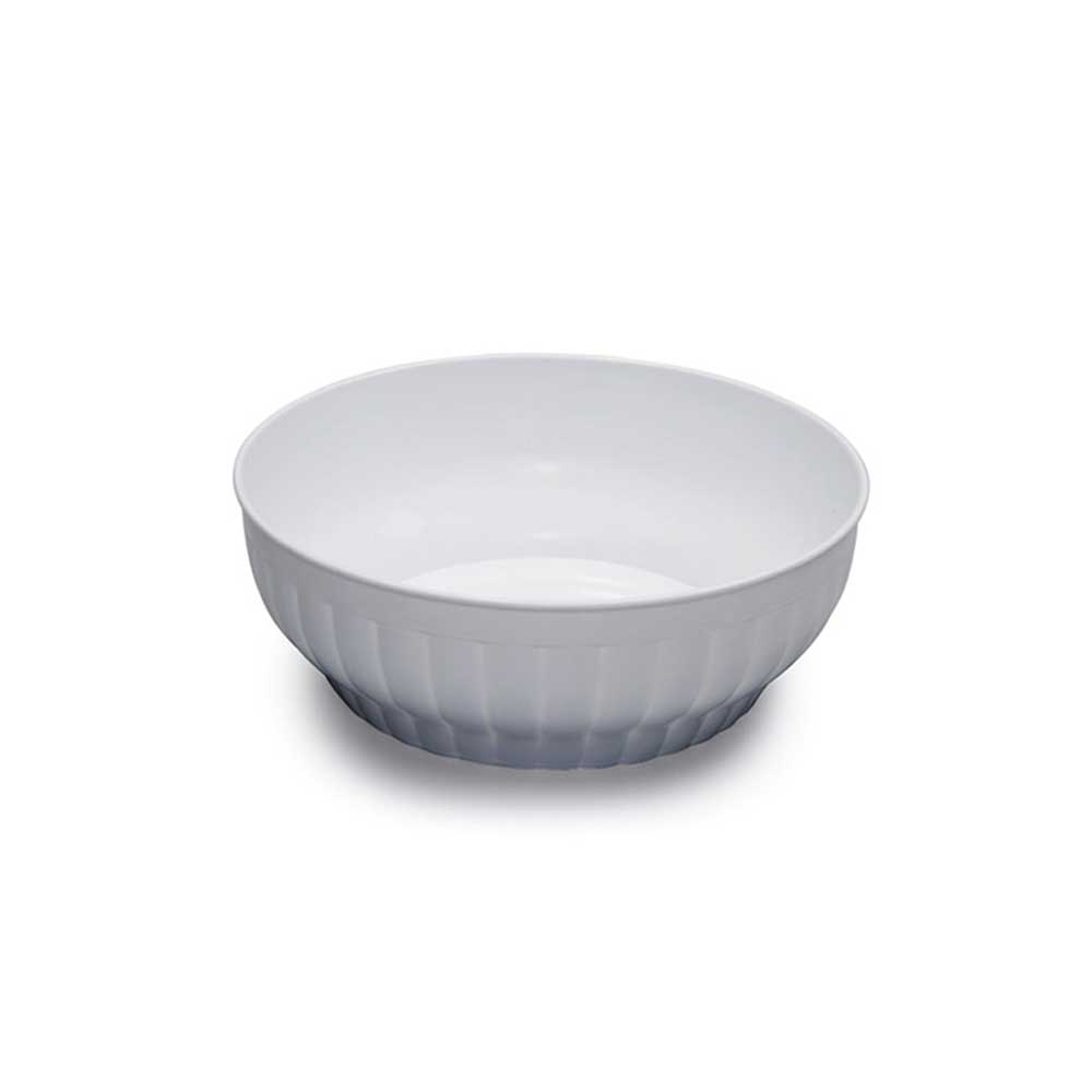 Stefanplast Insalatiera Costolata In Plastica Diametro 28 Cm Colore Bianco