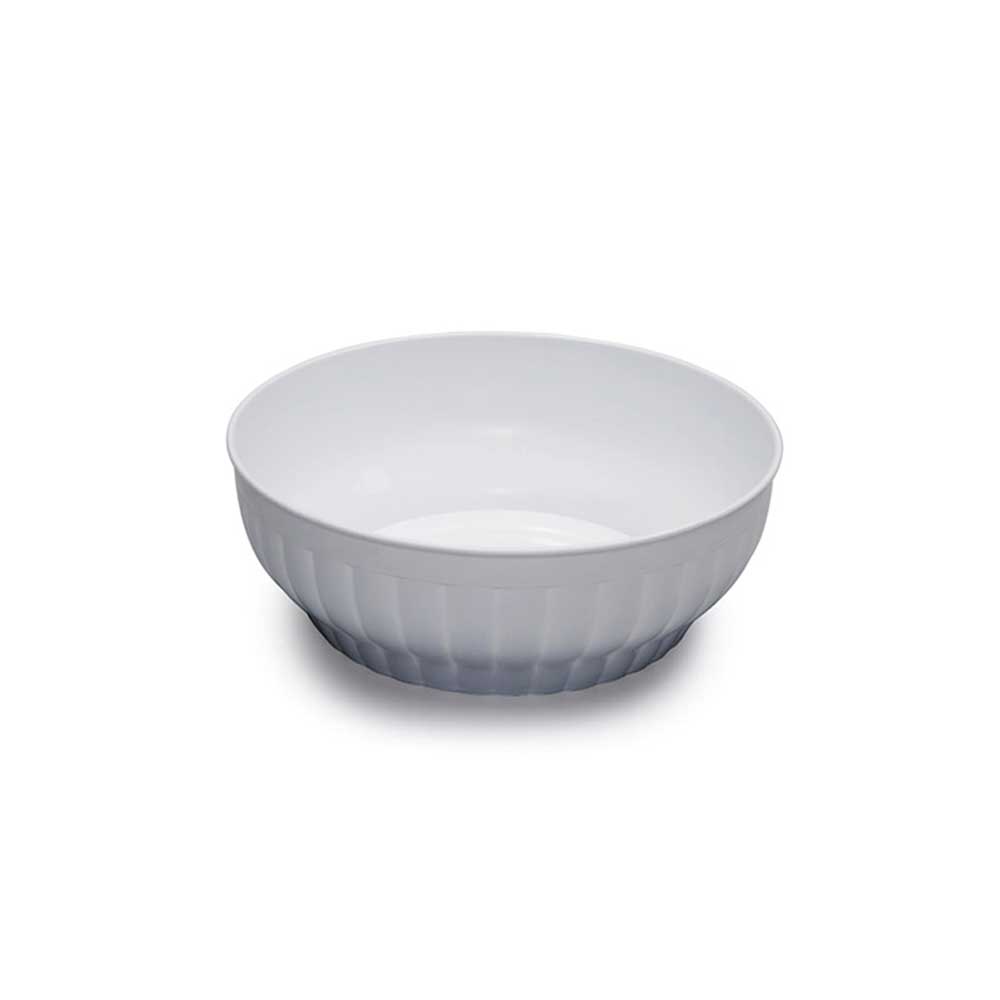 Stefanplast Insalatiera Costolata In Plastica Diametro 26 Cm Colore Bianco