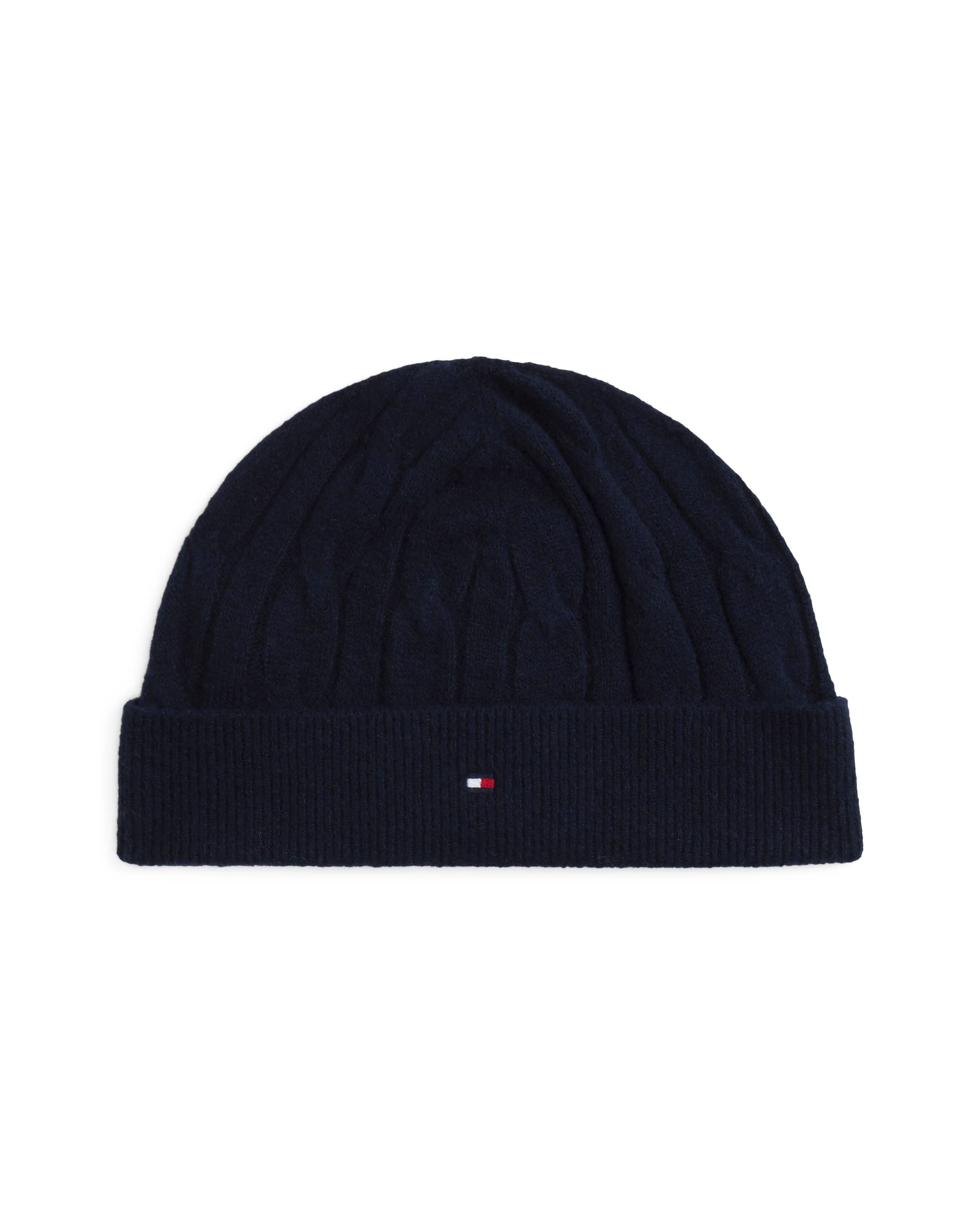 Set cappello e sciarpa Tommy Hilfiger blu in misto cotone Pellizzari