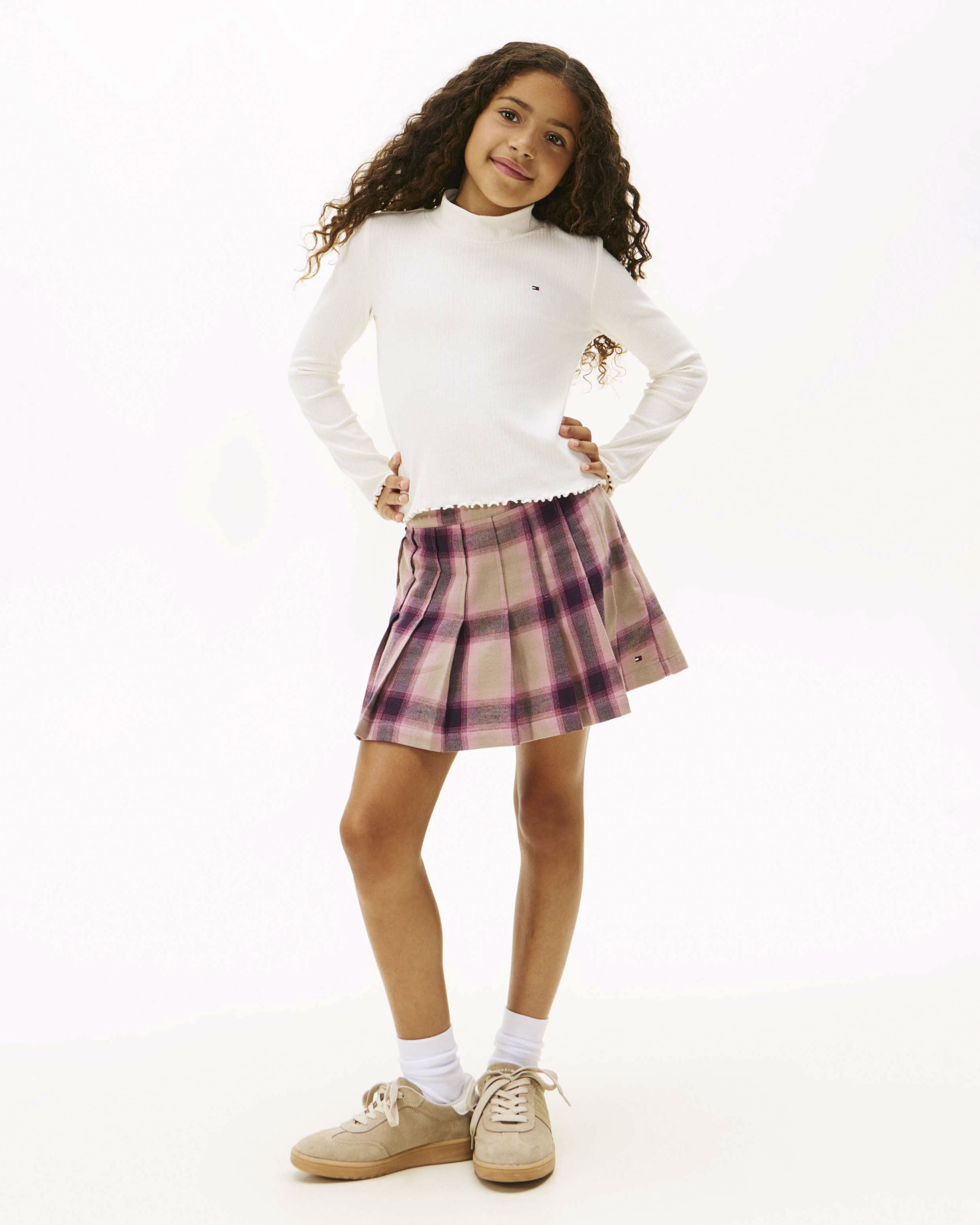 T-shirt lupetto Tommy Hilfiger bianca in cotone stretch image