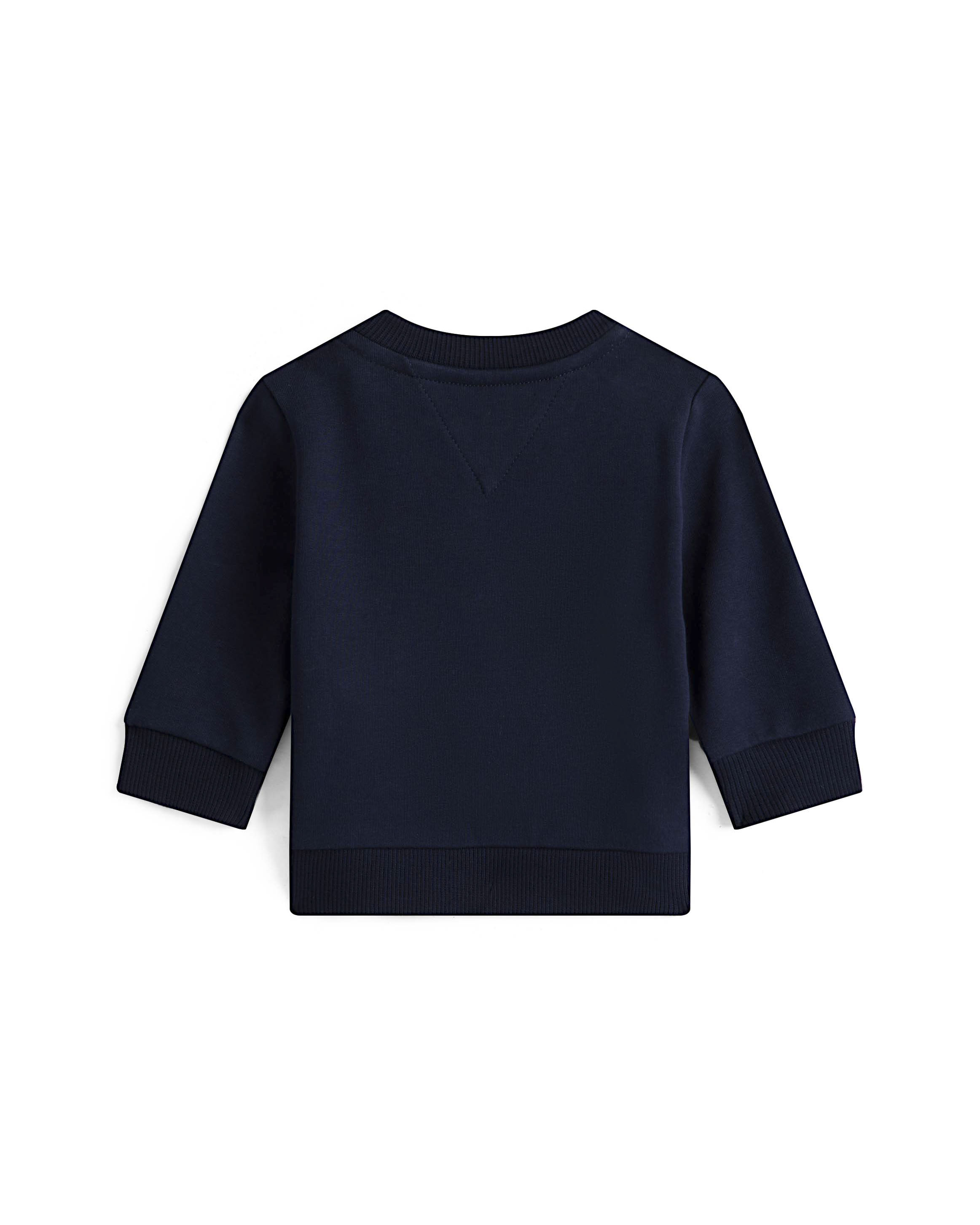 Felpa Tommy Hilfiger blu in cotone stretch image