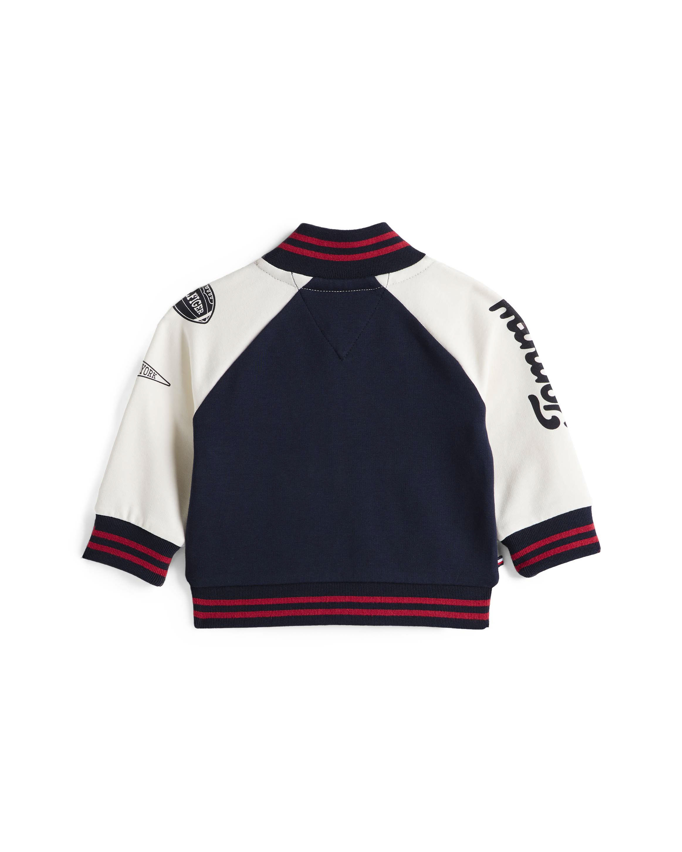 Bomber college blu Tommy Hilfiger con stampe multicolor image