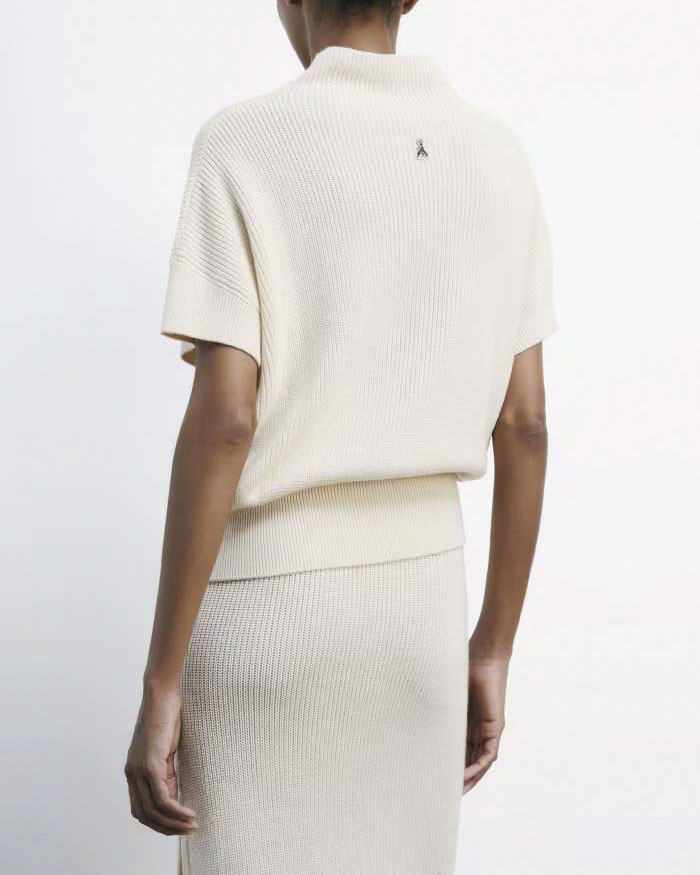 Maglia color burro Patrizia Pepe linea ESSENTIAL in misto lana a