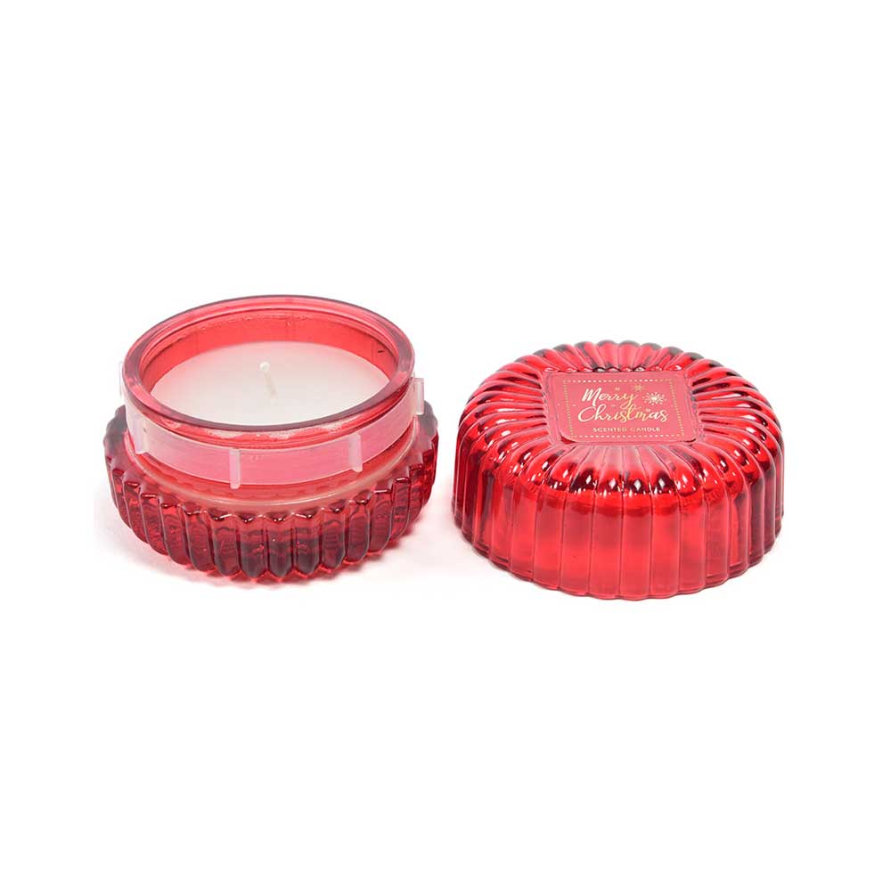 Mercury Candela Profumata In Cofanetto Di Vetro Diametro 8X5,5h Cm Colore Rosso