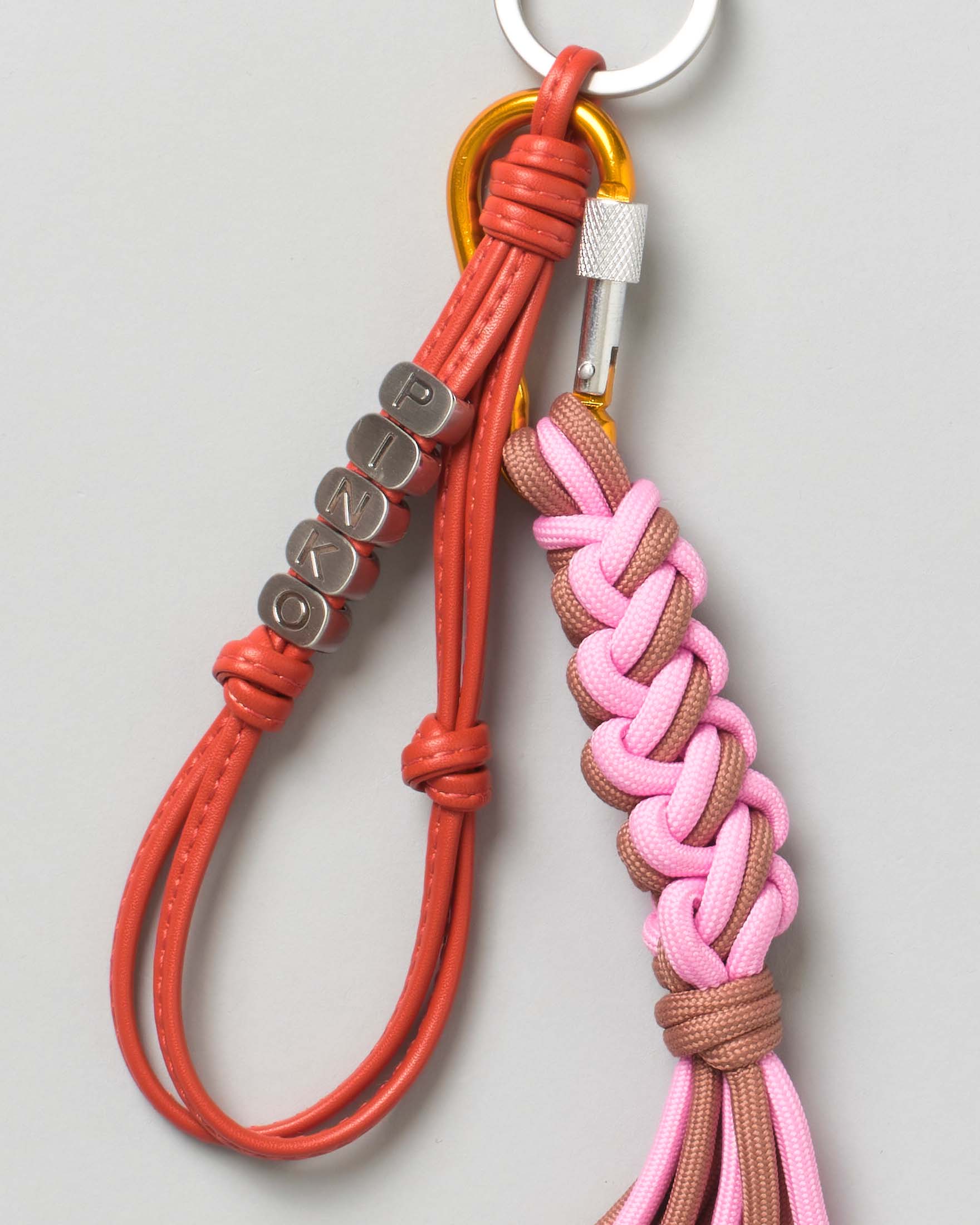 Portachiavi Pinko scooby doo rosa e cammello con charsm logato image