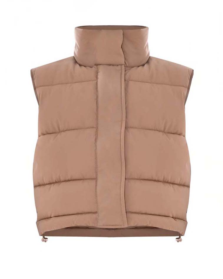 Piumino gilet Kocca beige imbottito