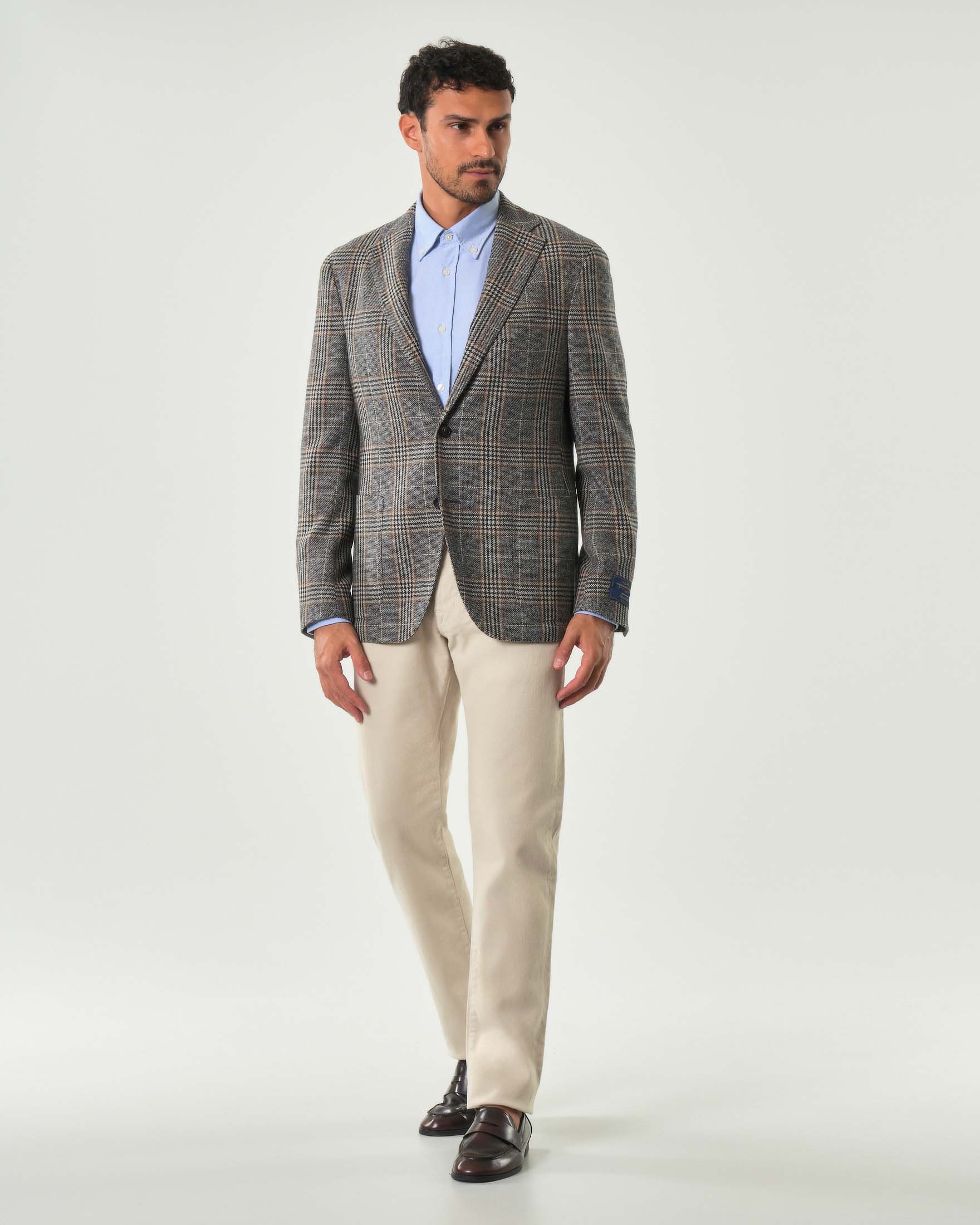 Pantaloni cinque tasche Jacob Cohen Bard slim-fit beige in bull di cotone stretch