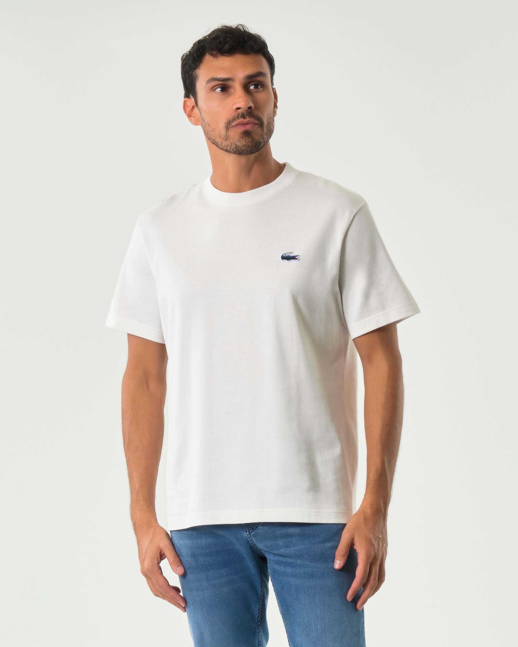 T-shirt Lacoste classic-fit con logo coccodrillo multicolor