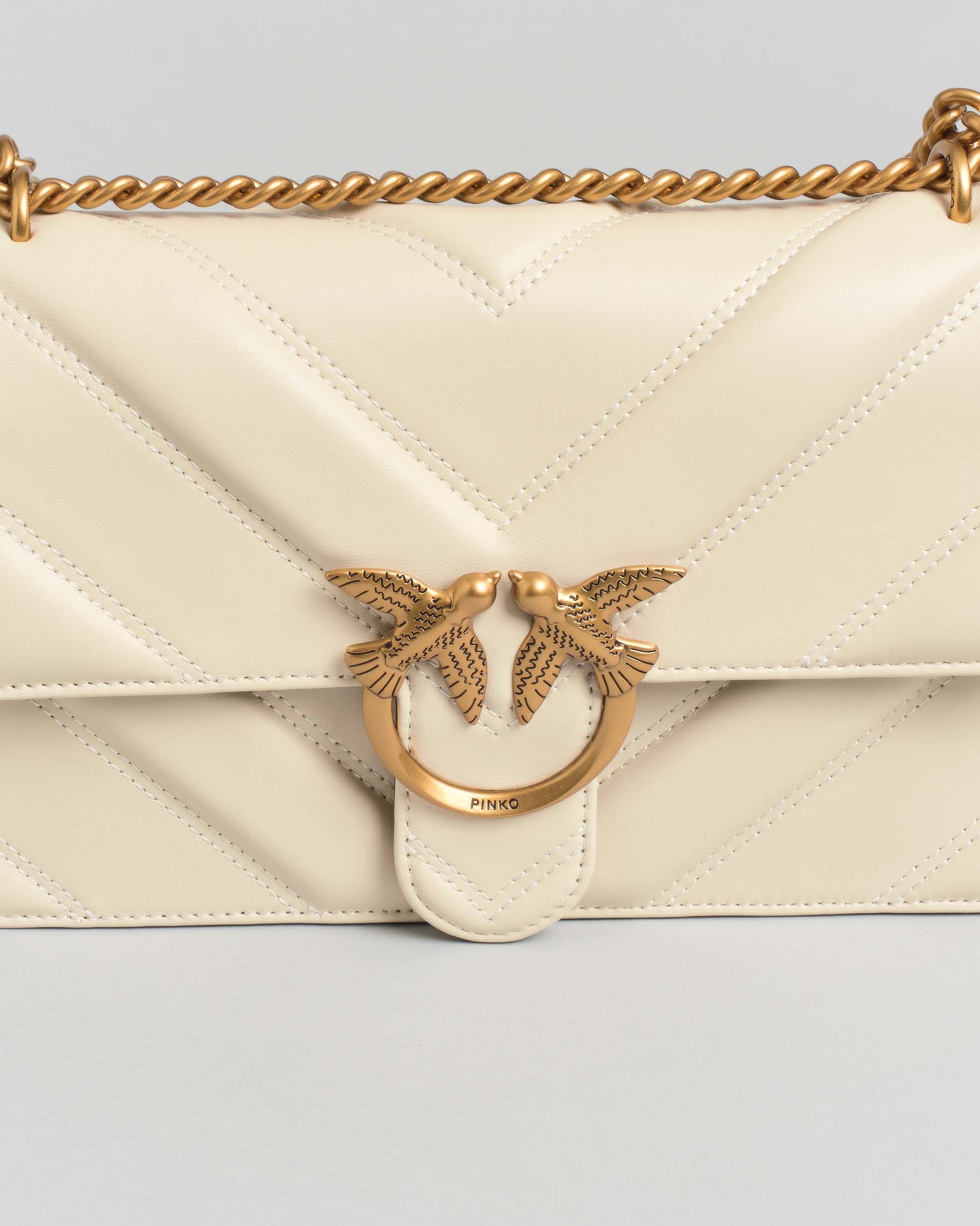 PINKO Mini Love Click Crossbody Bag Neutrals FARFETCH OM