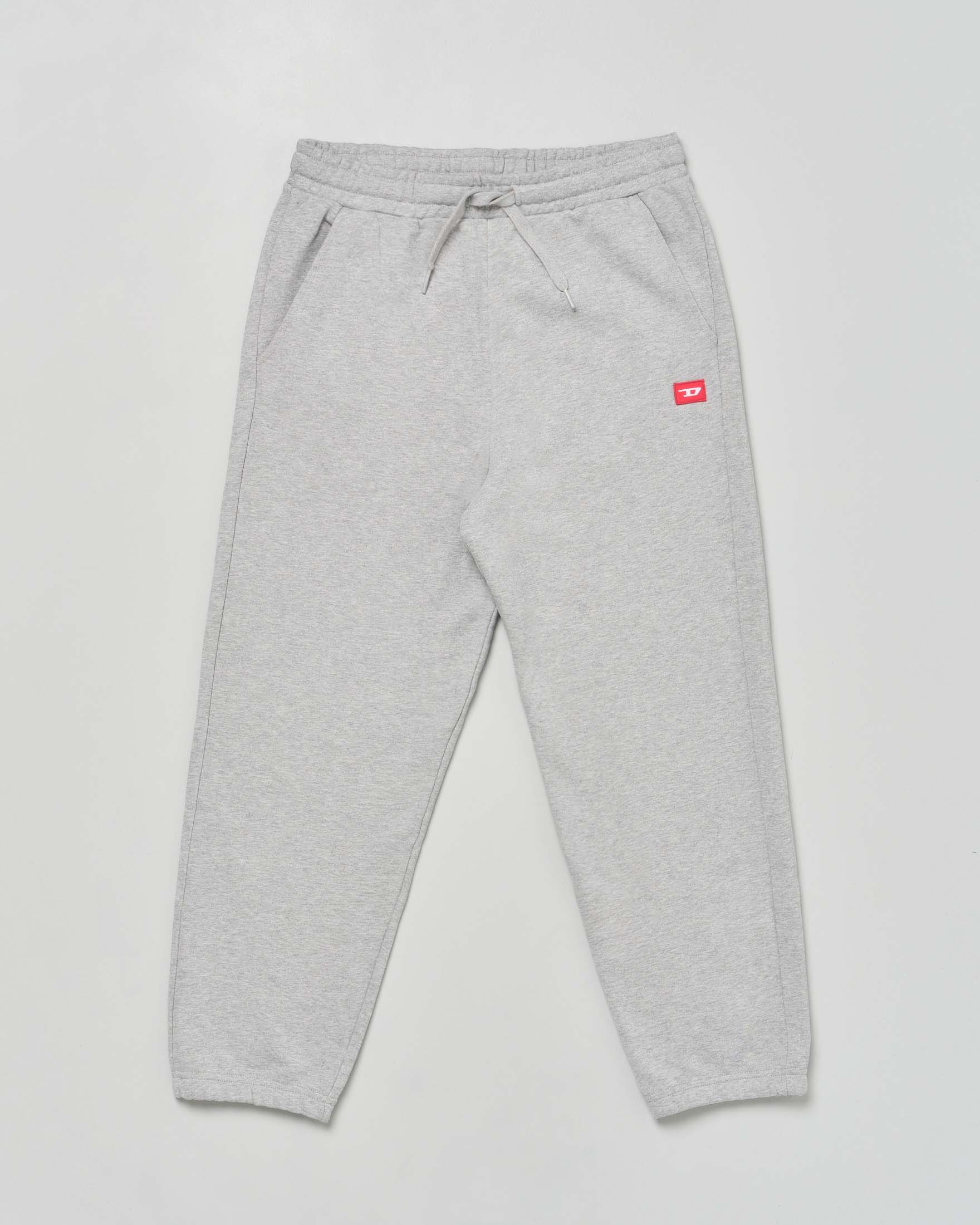 Pantalone jogger Diesel grigio in felpa di puro cotone