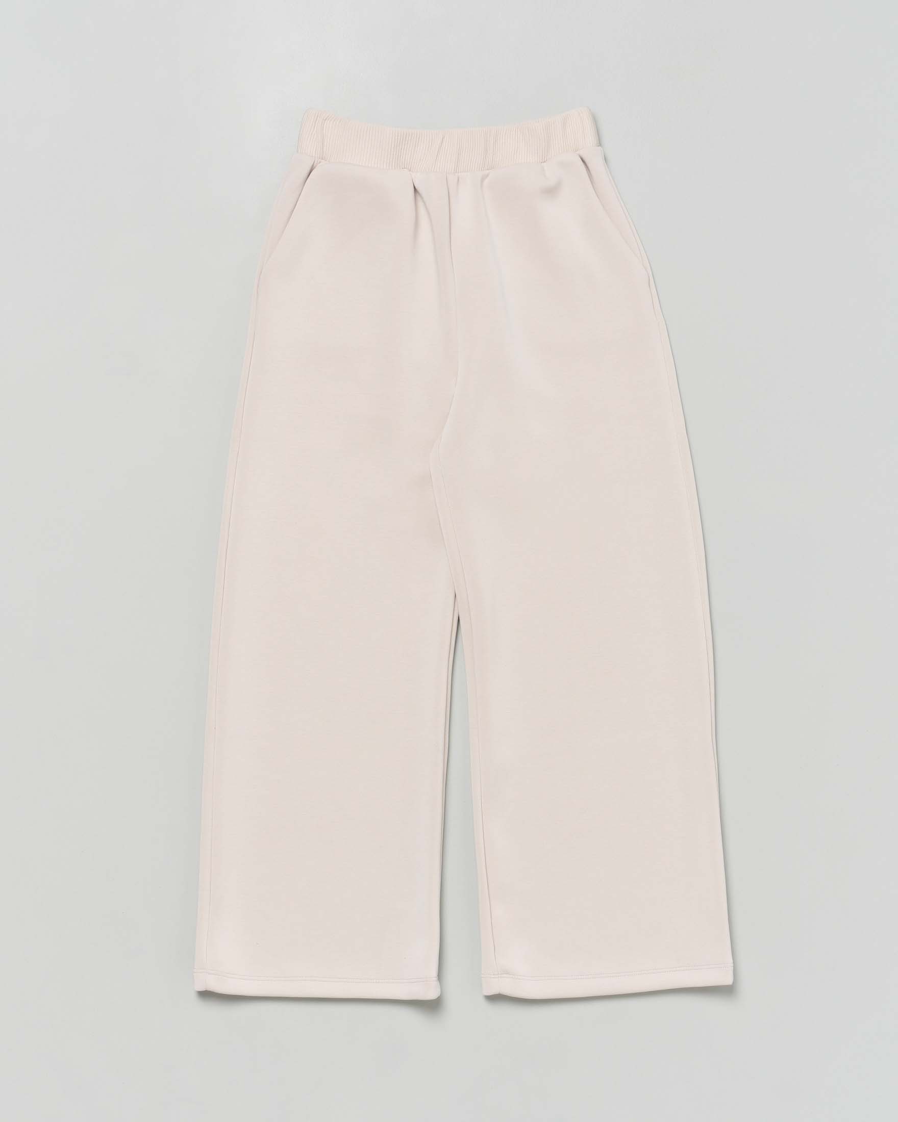 Pantalone palazzo Dixie beige in scuba