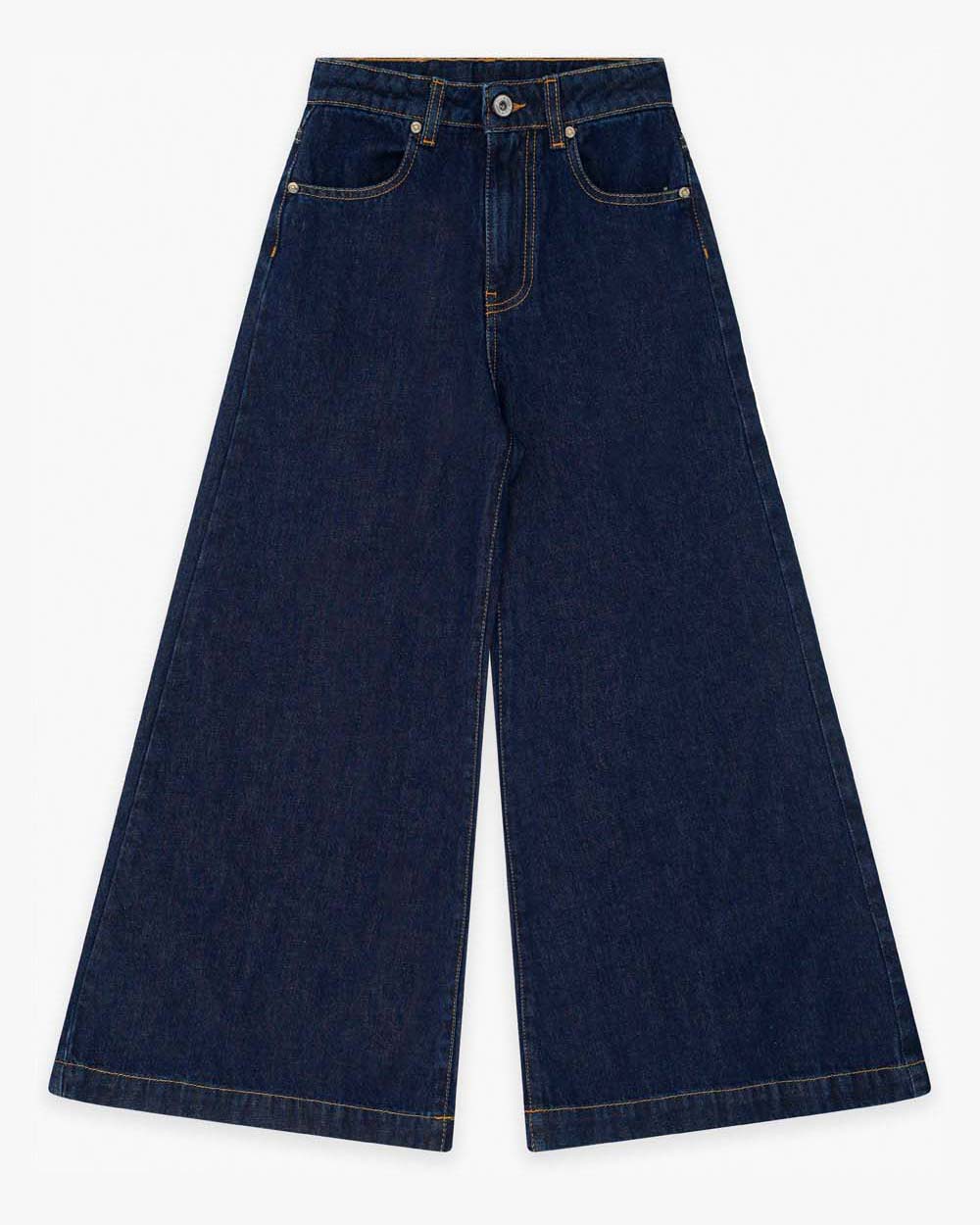 Jeans wide leg Dixie lavaggio blu scuro