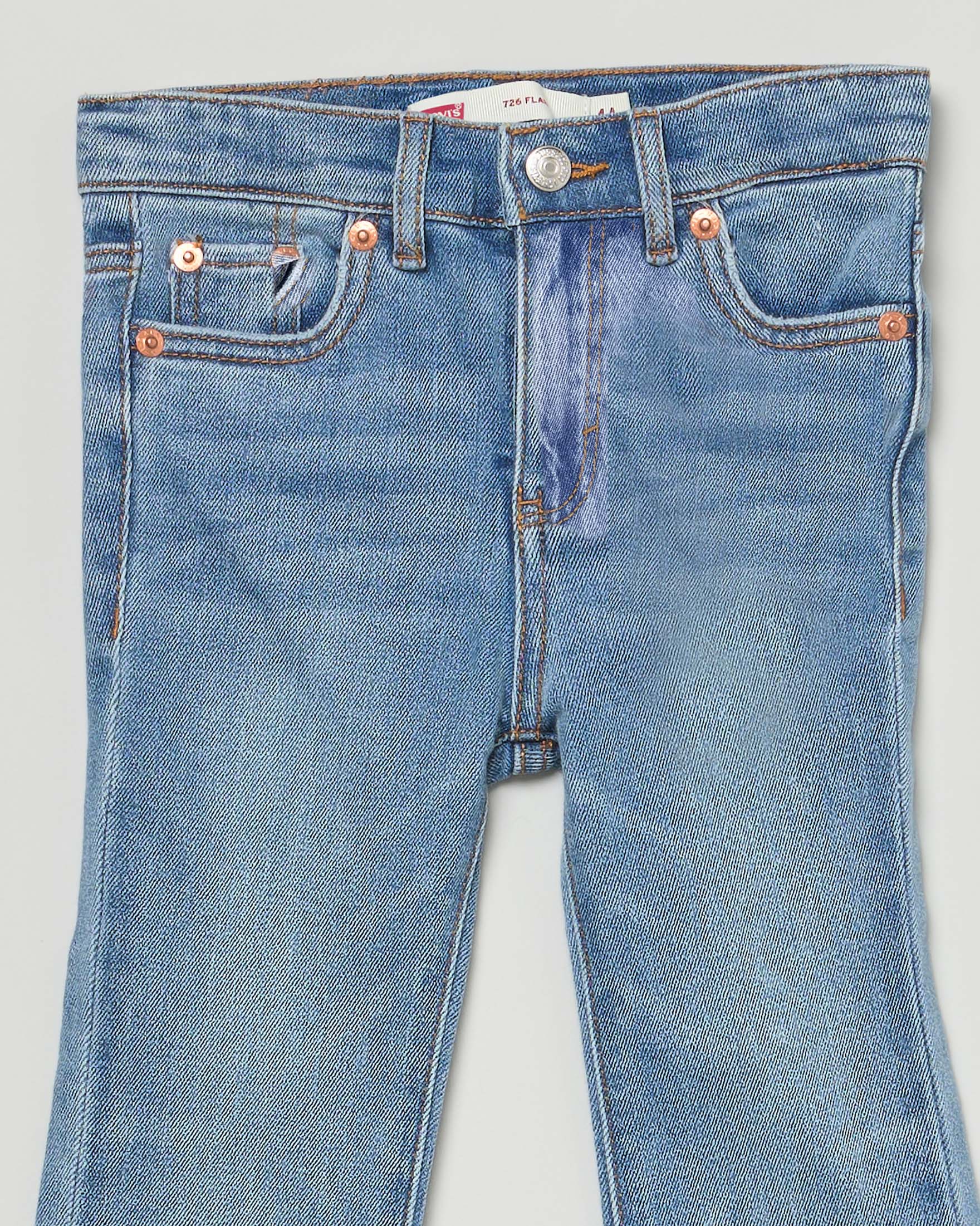 Jeans flare Levi's lavaggio chiaro stone washed image