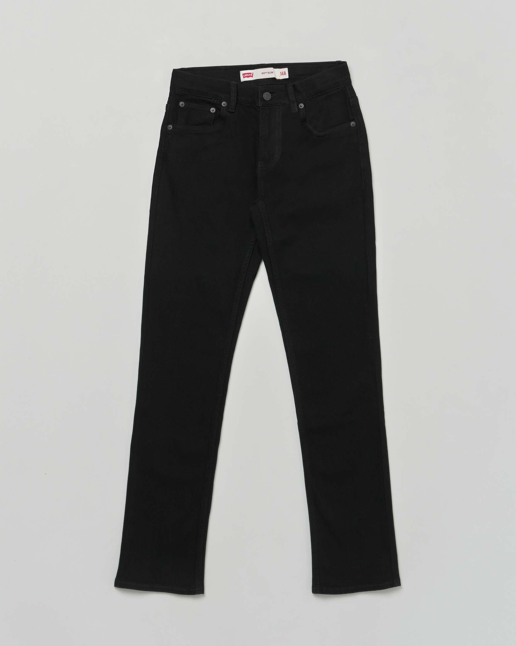 Jeans slim Levi's 511 nero in  cotone stretch