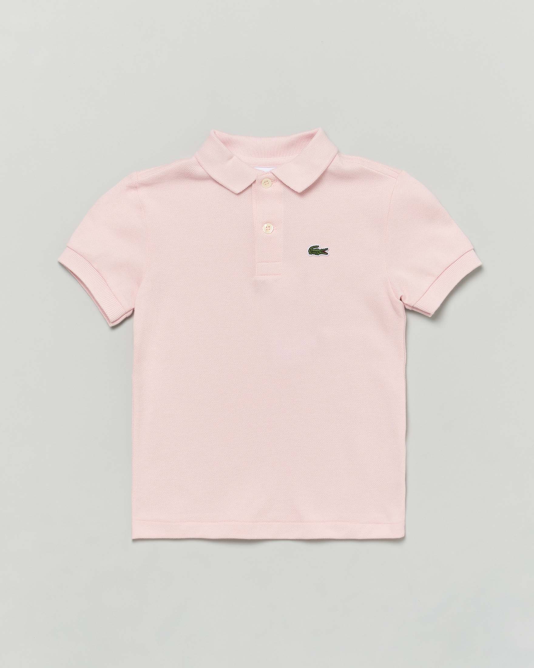 Polo Lacoste rosa piqué di puro cotone